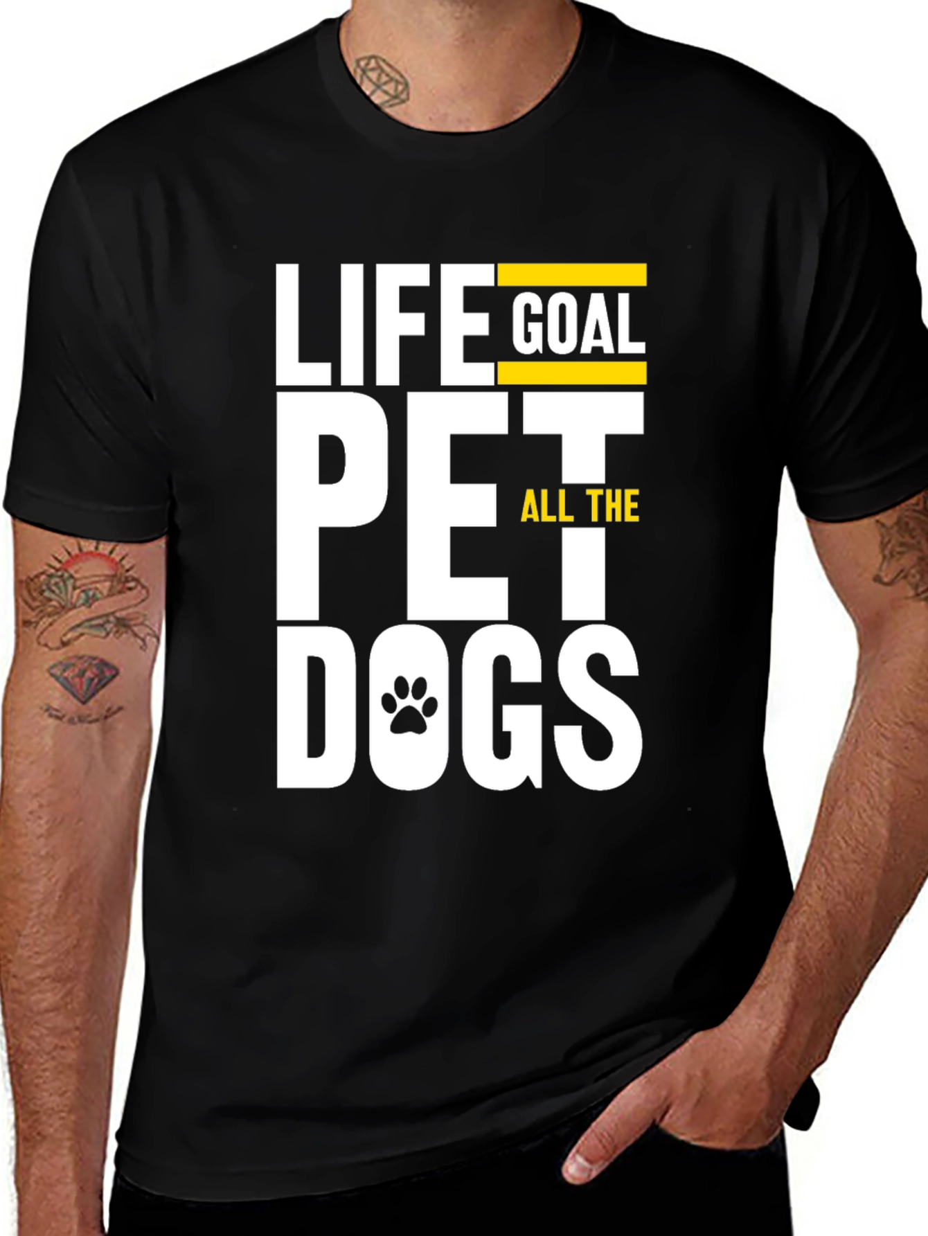 Variant 29 of Life Goal Pet All The Dogs Graphic T-Shirt