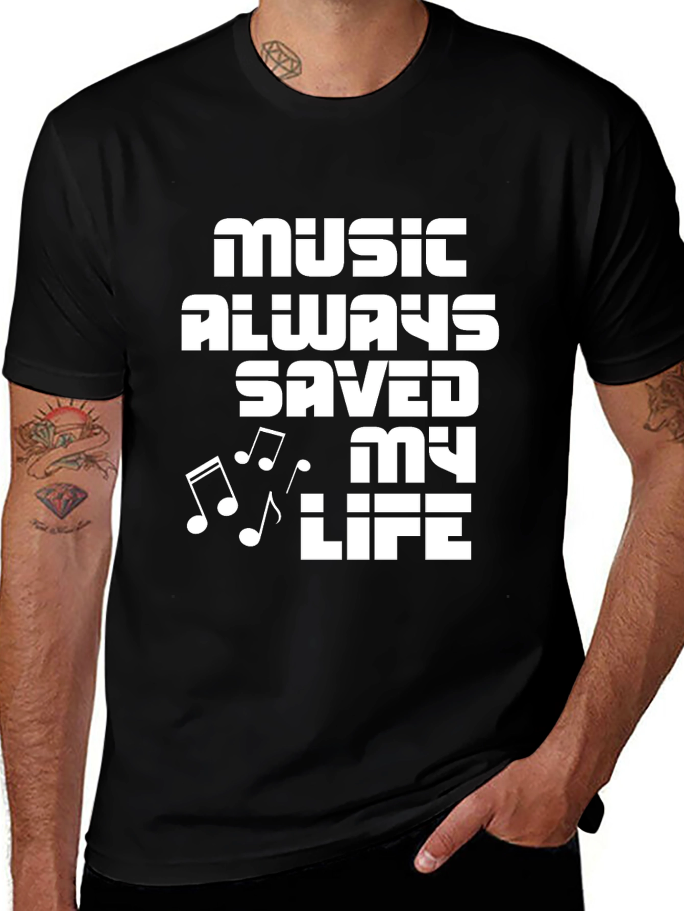Variant 16 of Music Always Saved My Life Graphic Tee