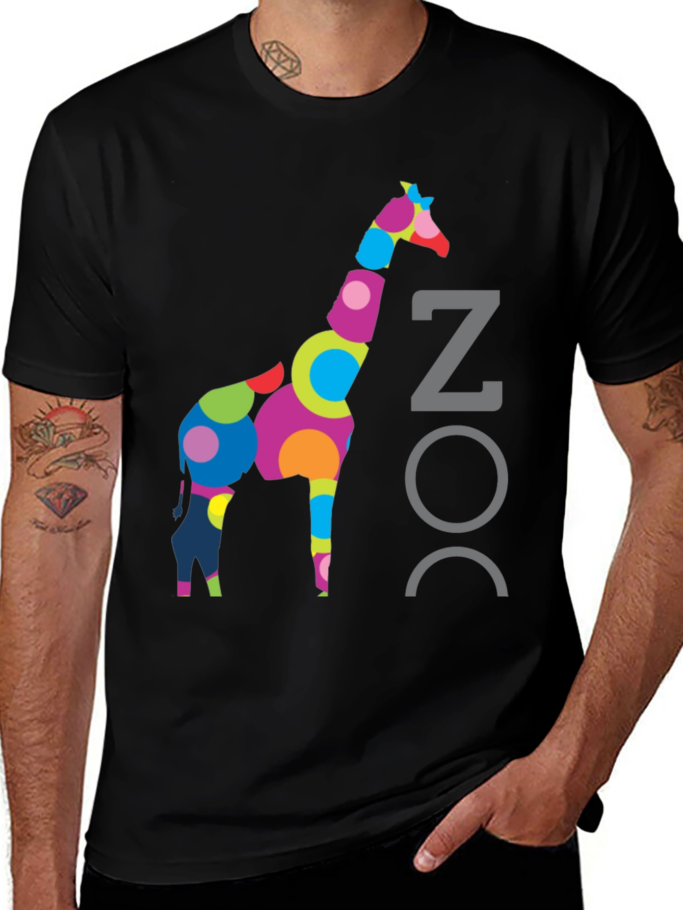 Variant 5 of Funky Giraffe Graphic T-Shirt