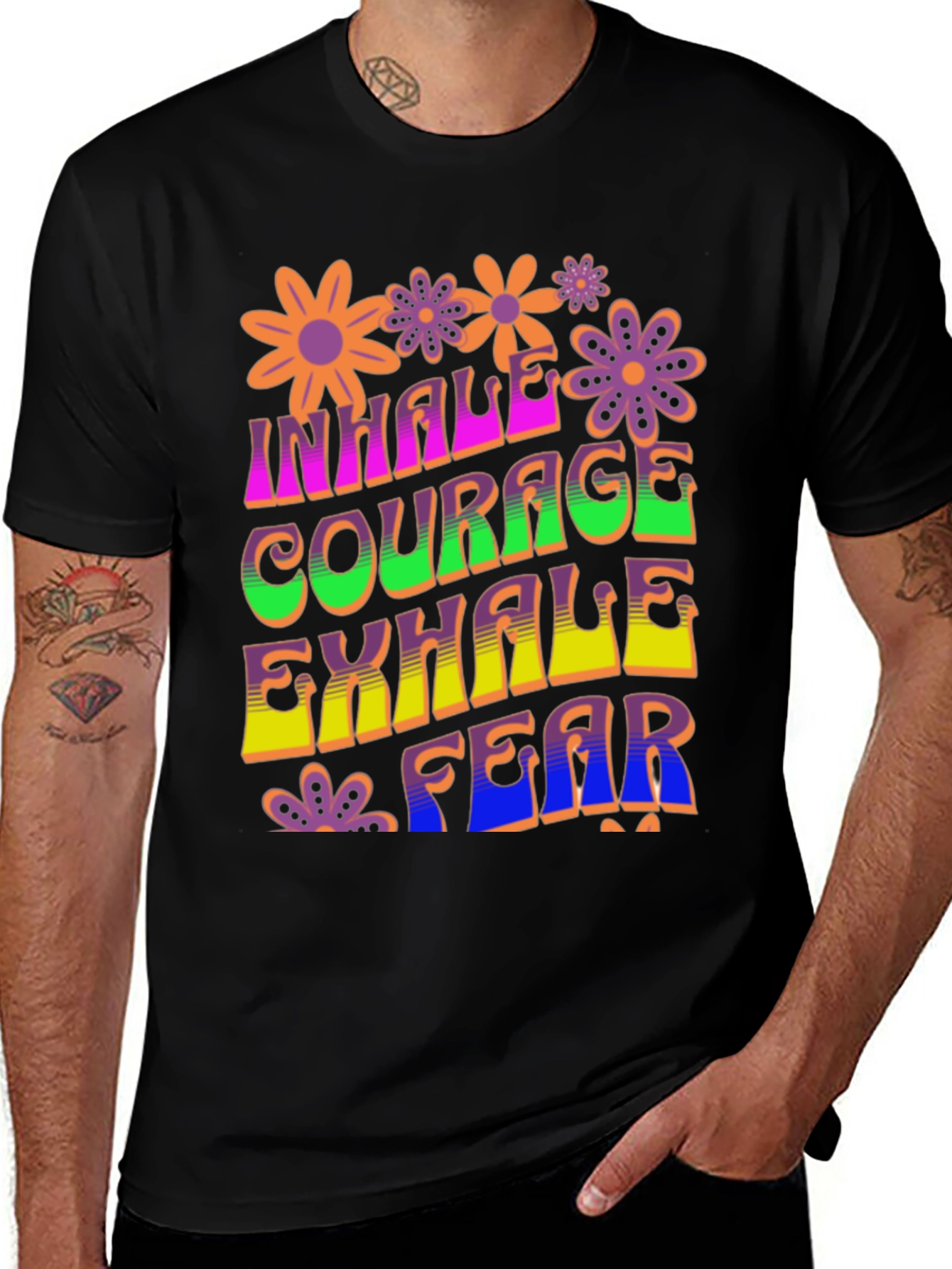 Variant 22 of Inhale Courage Graphic Tee