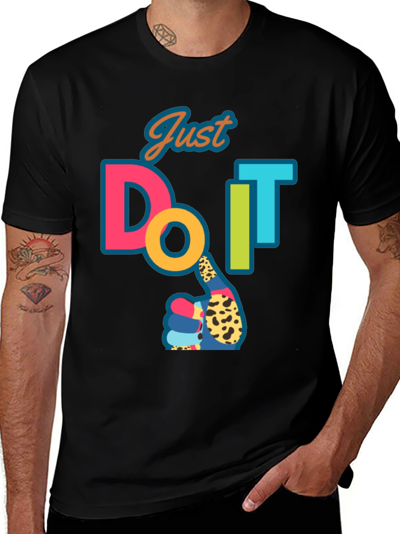 Just Do It T-Shirt - Graphic Print Cotton Tee