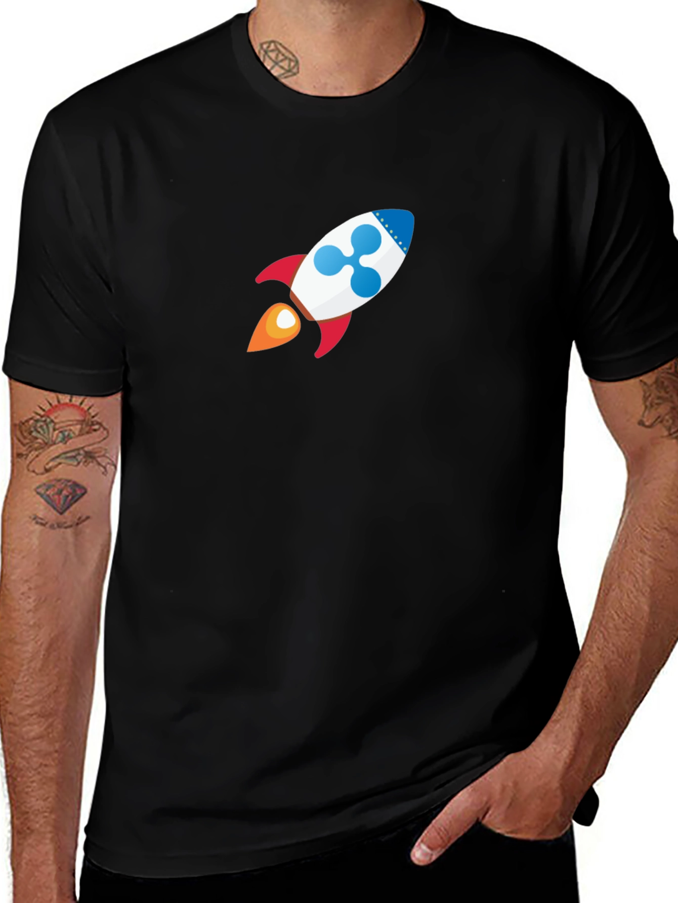 Variant 6 of Rocket XRP T-Shirt - Crypto Tee