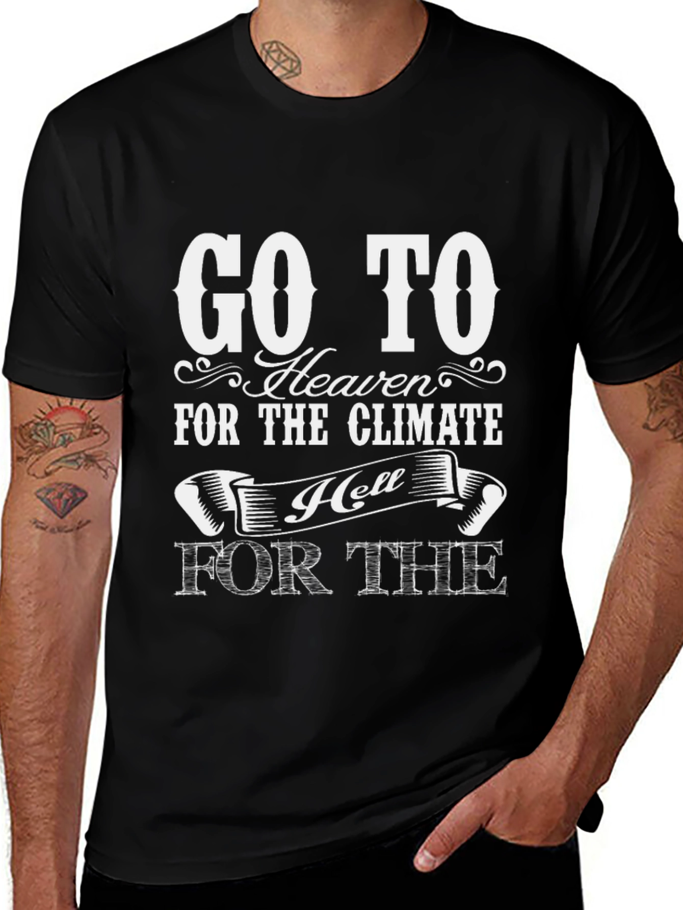 Variant 21 of Go To Heaven for the Climate T-Shirt