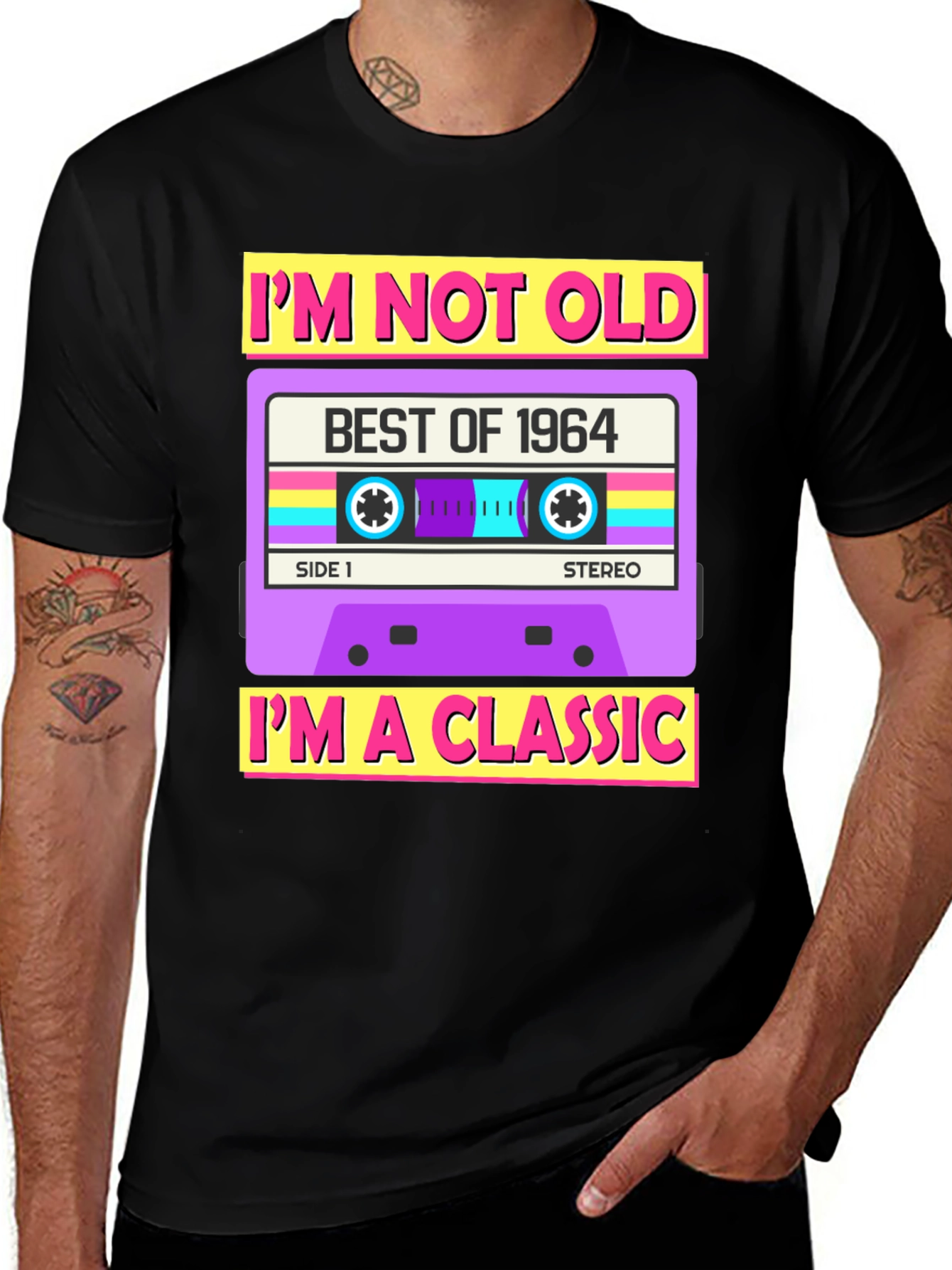 Variant 8 of I'm Not Old, I'm A Classic 1964 Cassette T-Shirt