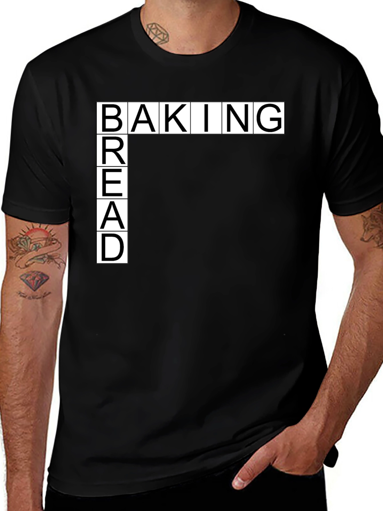 Variant 6 of Baking Bread Black T-Shirt - Unique Design