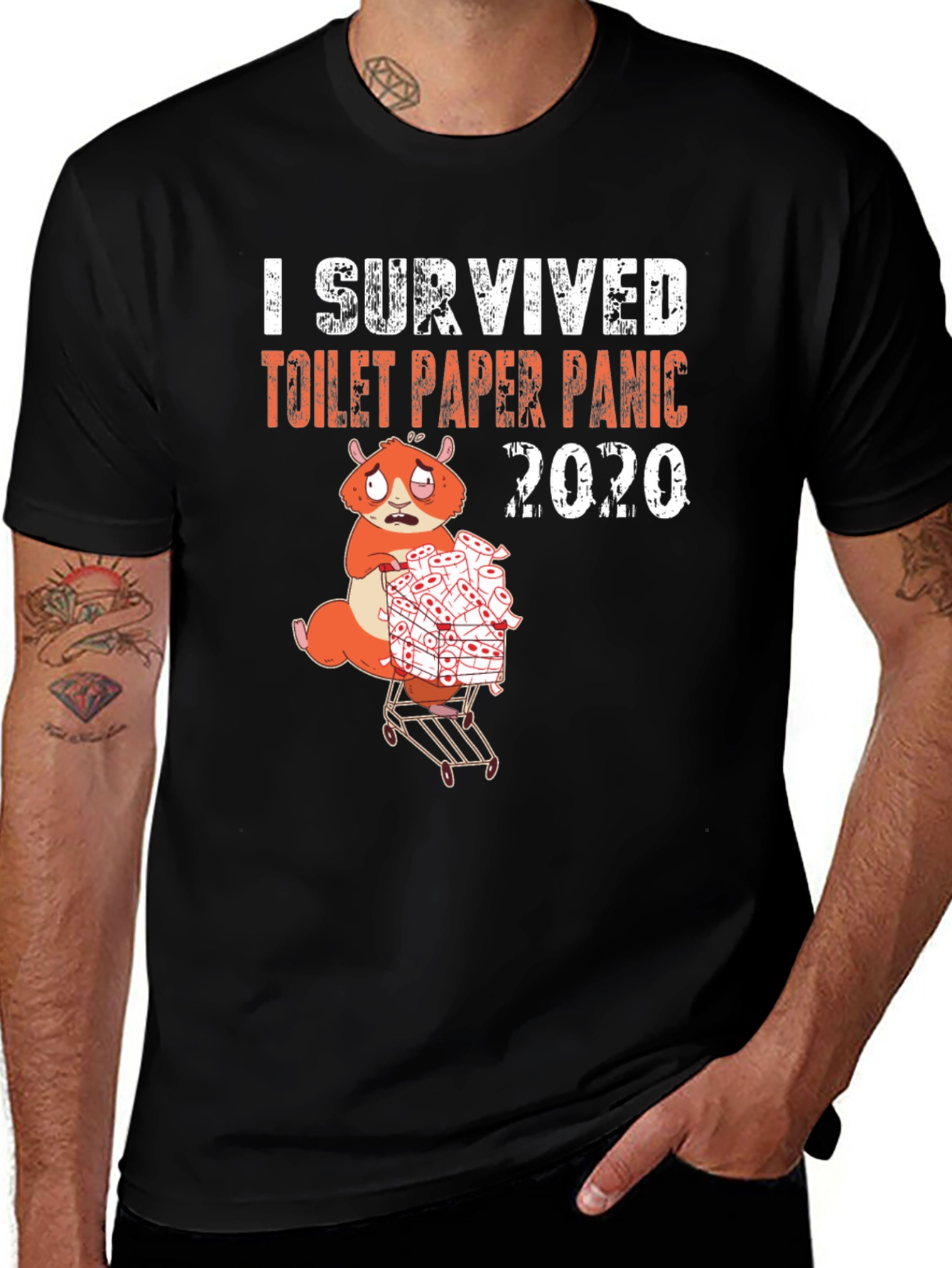 Variant 13 of I Survived Toilet Paper Panic 2020 T-Shirt
