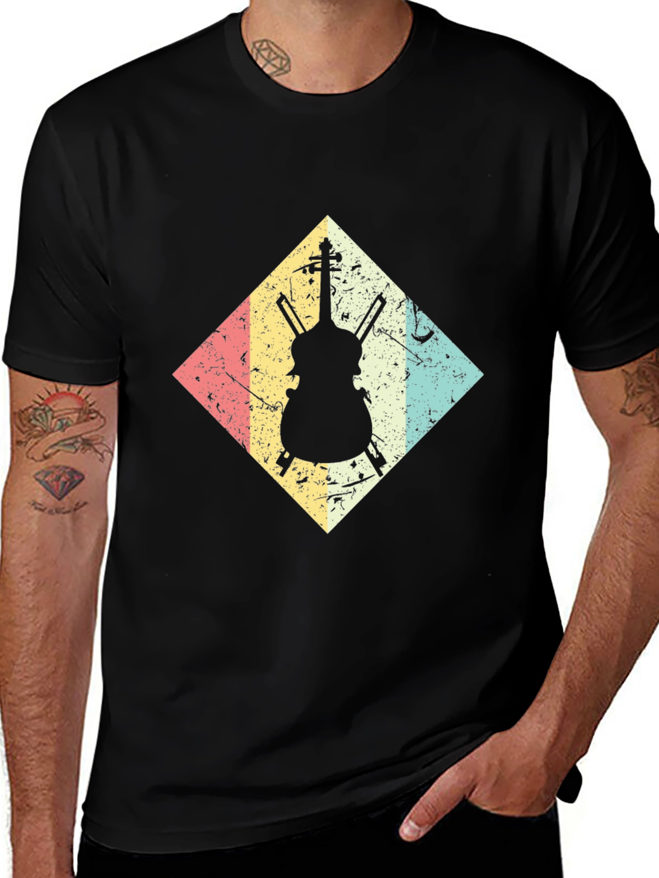 Variant 28 of Vintage Cello Music T-Shirt
