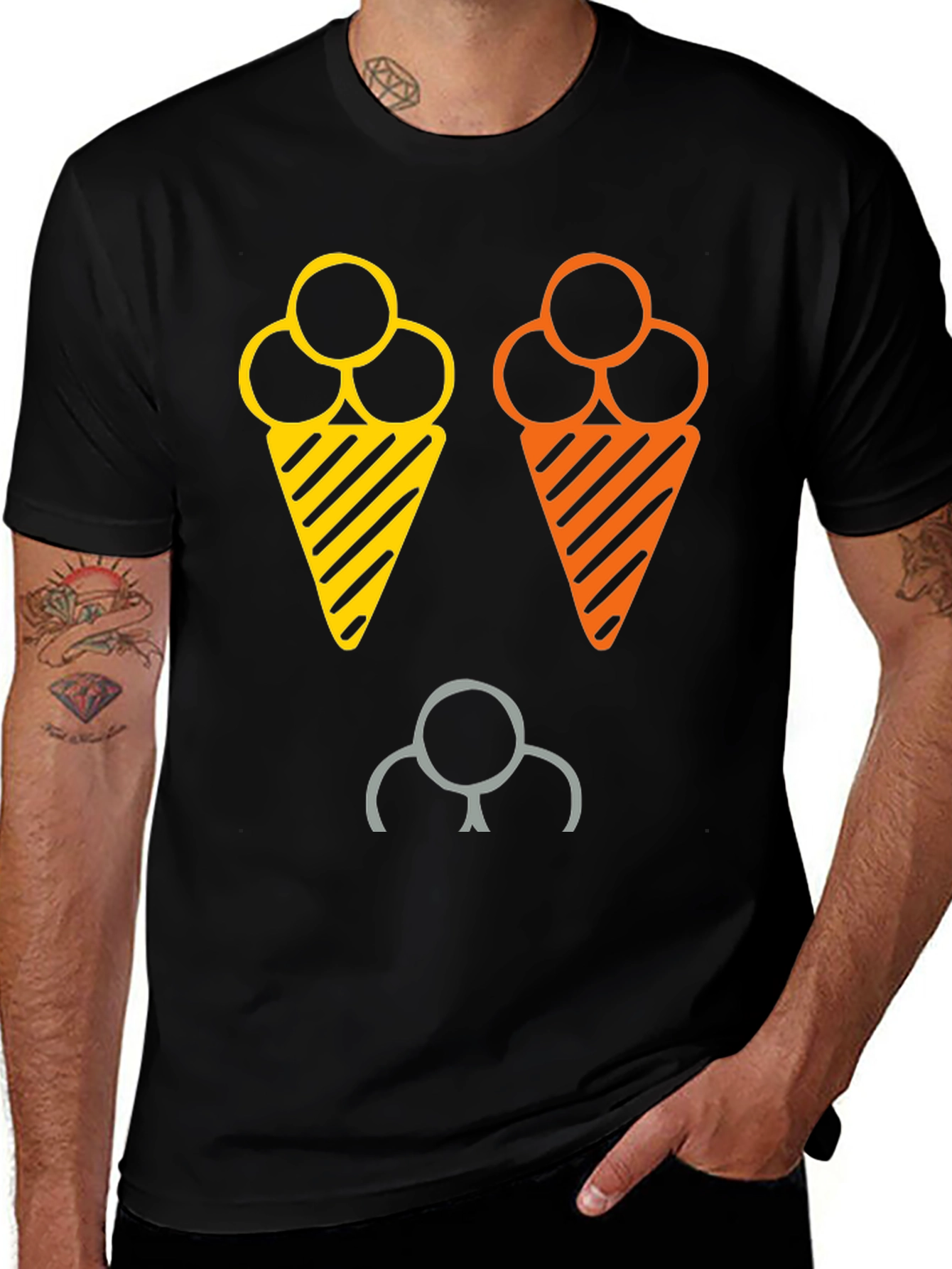Variant 17 of Fun Ice Cream Graphic T-Shirt