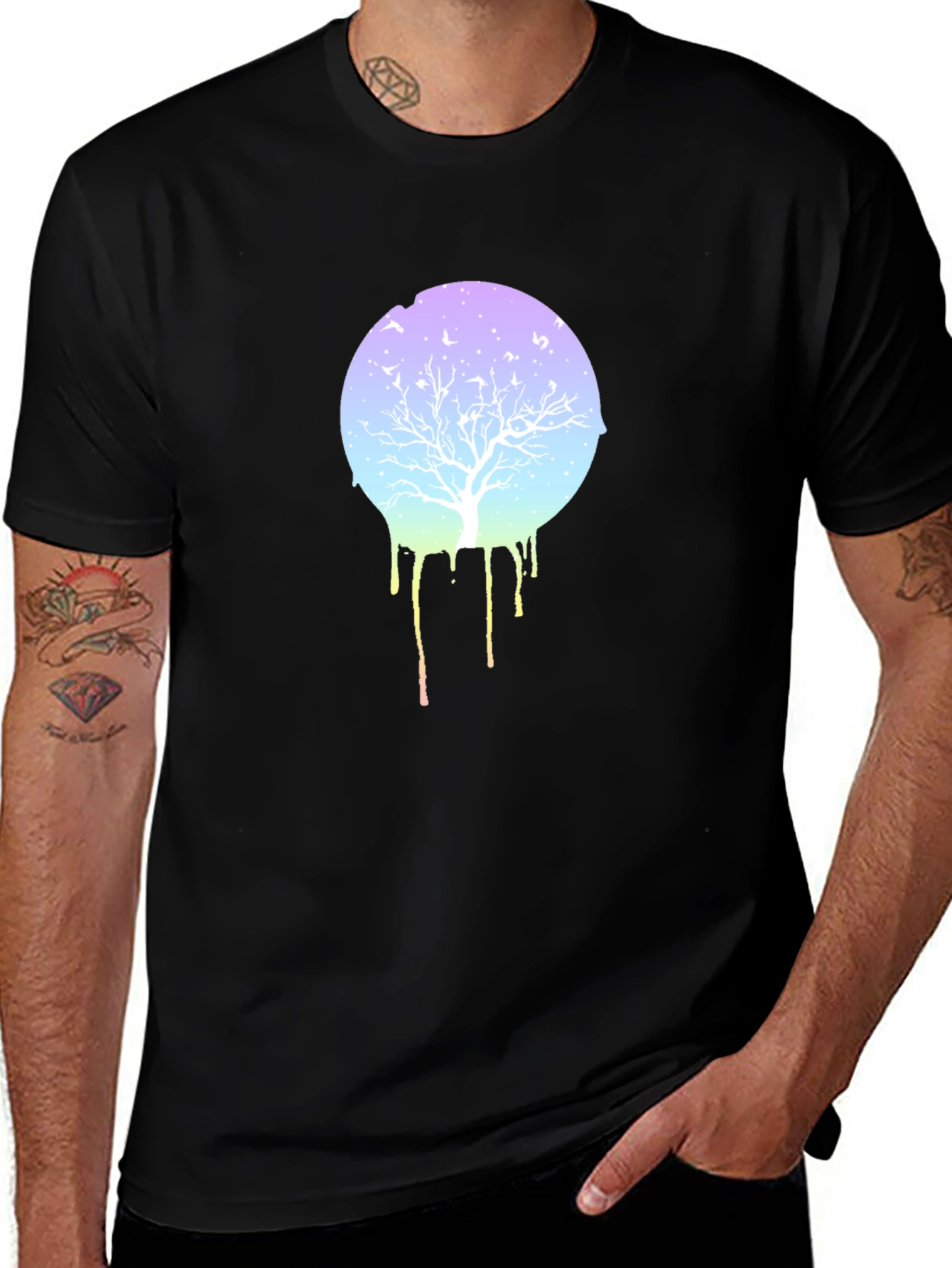 Variant 7 of Abstract Tree Graphic T-Shirt