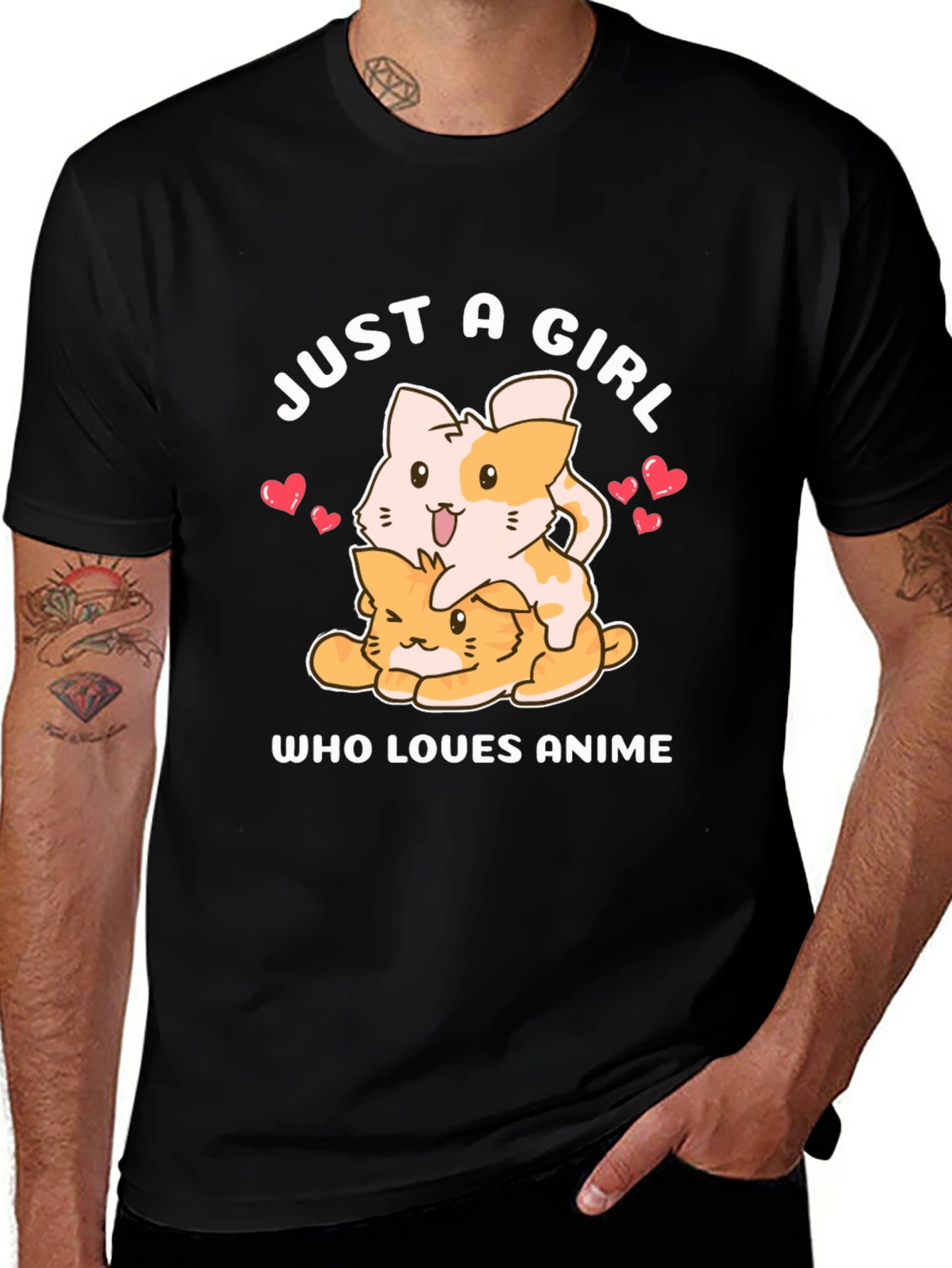Variant 4 of Just a Girl Who Loves Anime T-Shirt