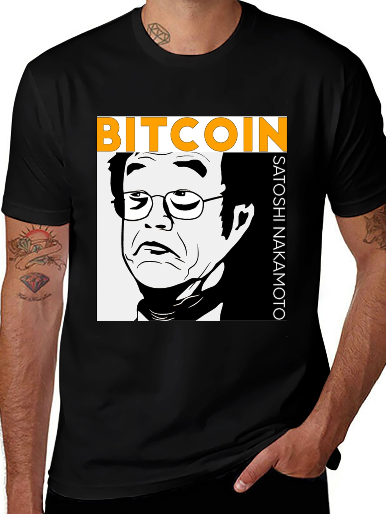 Bitcoin Satoshi Nakamoto Graphic T-Shirt