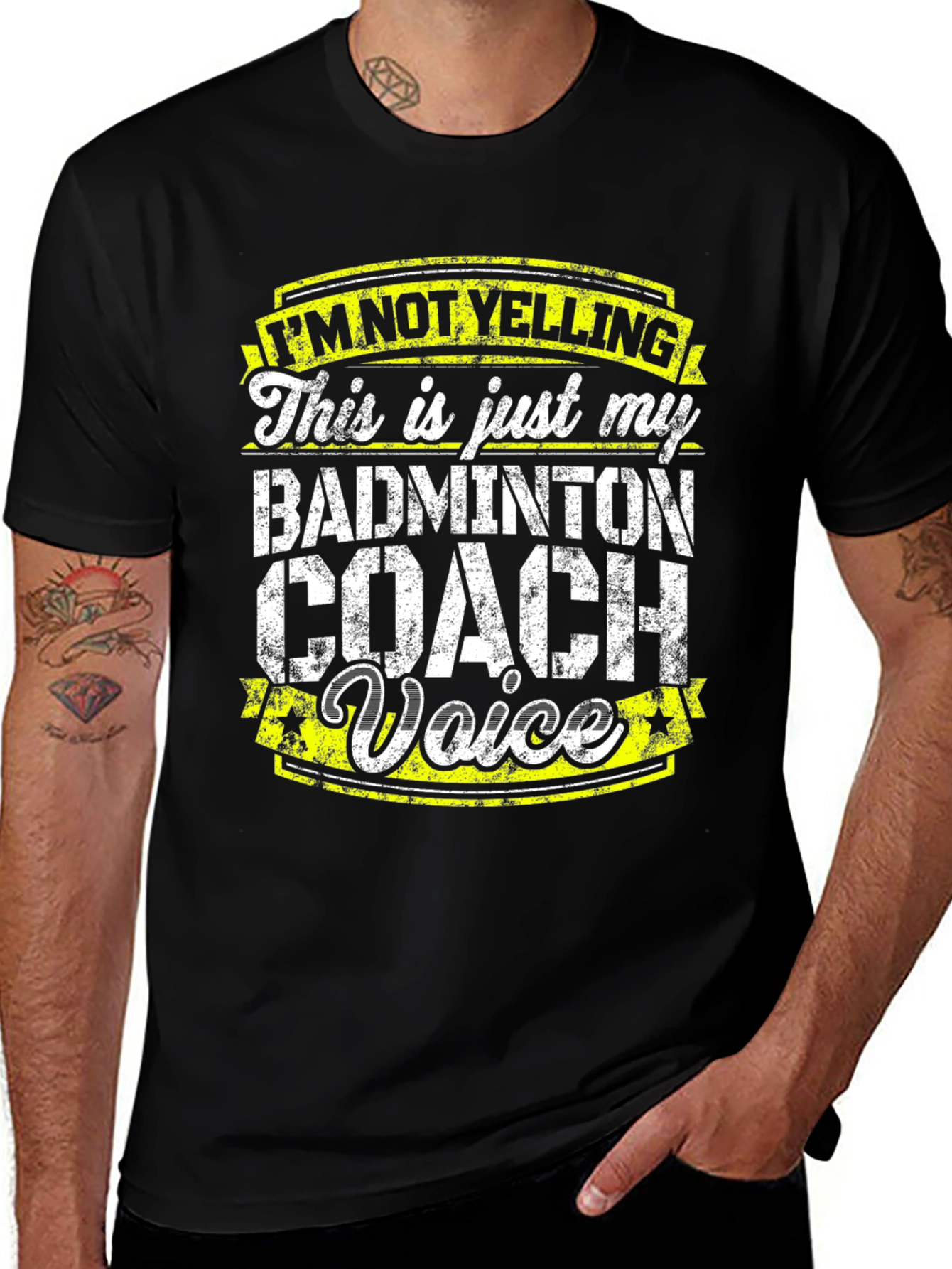 Variant 15 of Badminton Coach Voice T-Shirt - Funny Gift