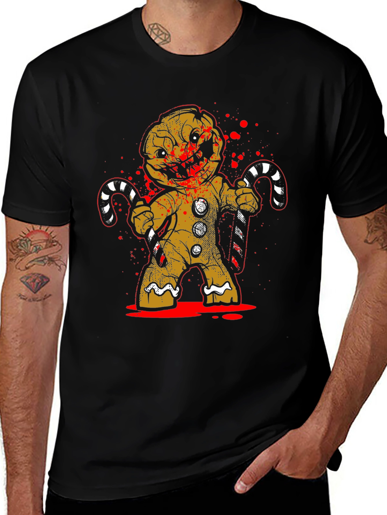 Variant 28 of Zombie Gingerbread Man T-Shirt