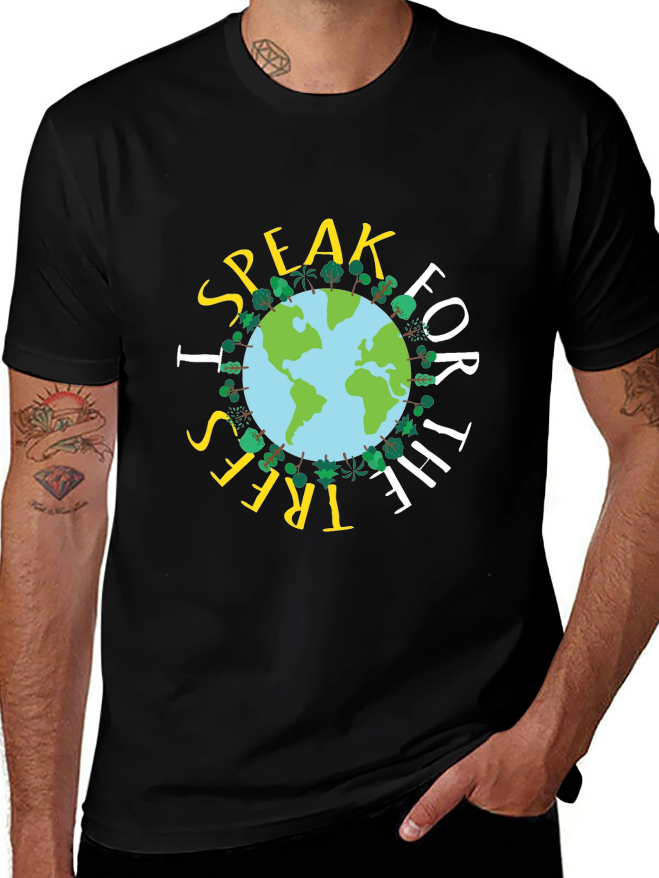 Variant 7 of I Speak for the Trees Earth Graphic T-Shirt