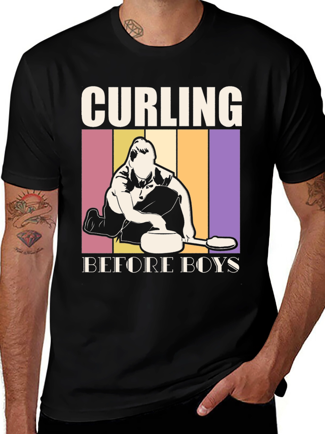 Variant 29 of Curling Before Boys T-Shirt