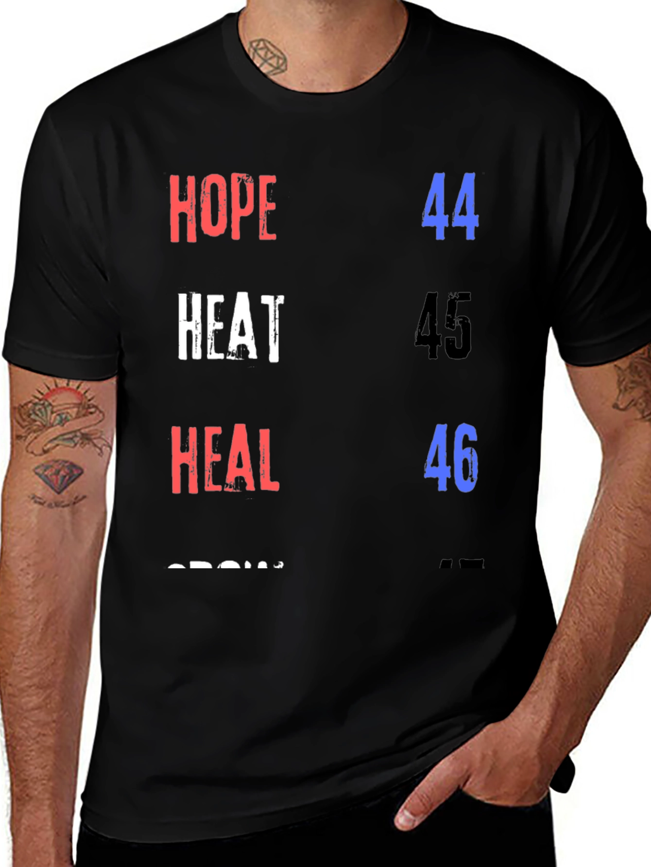 Variant 18 of Hope Heat Heal Grow T-Shirt
