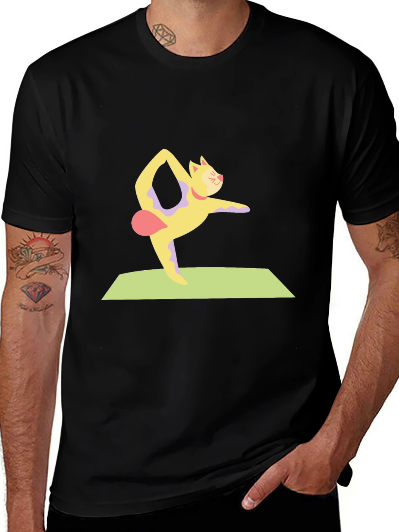 Variant 20 of Yoga Cat T-Shirt - Fun & Comfortable