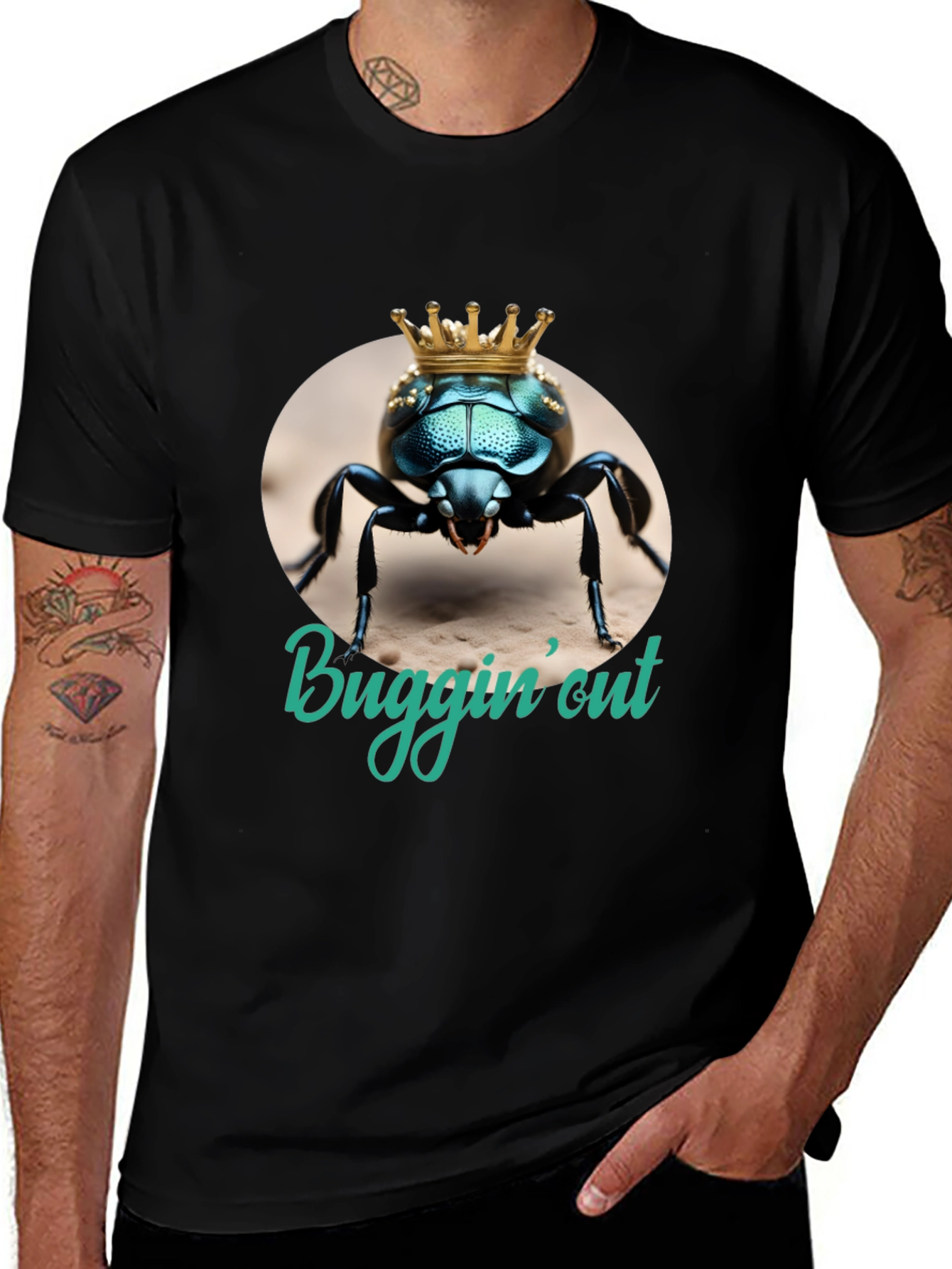 Buggin' Out Graphic Tee - Novelty Insect T-Shirt