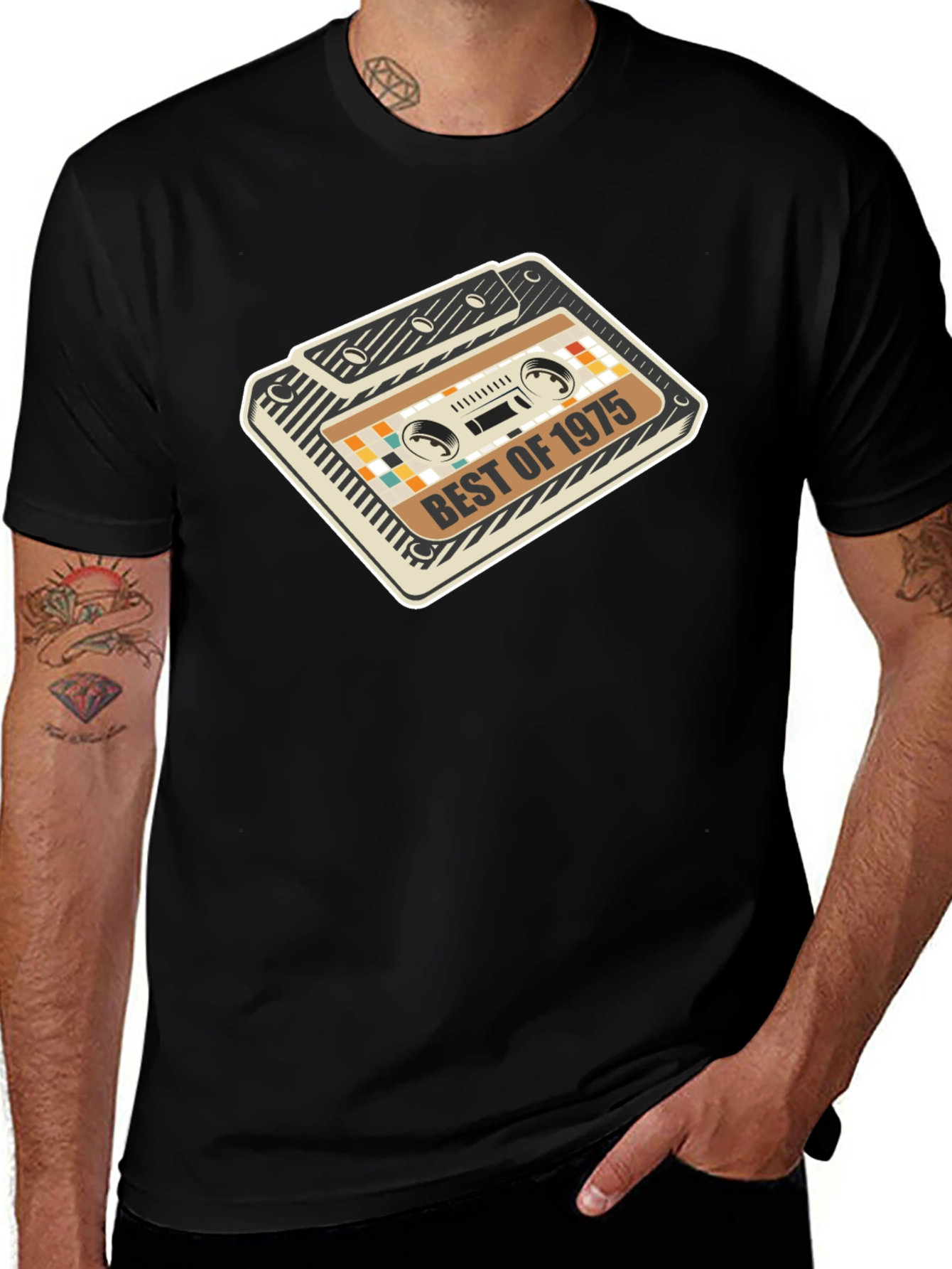 Variant 10 of Best of 1975 Cassette Tape Graphic T-Shirt