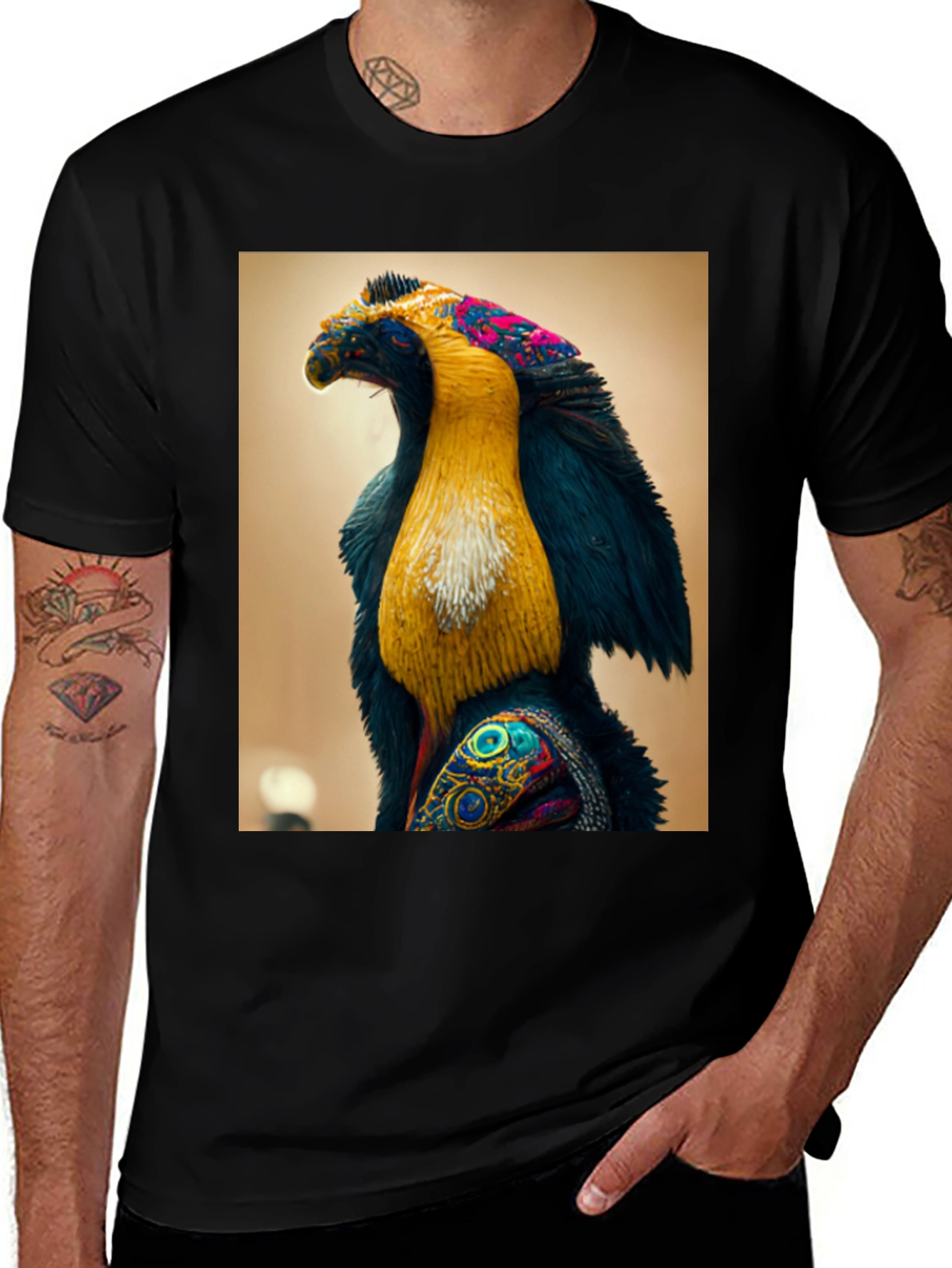 Variant 21 of Abstract Bird Graphic Tee - Unique Design