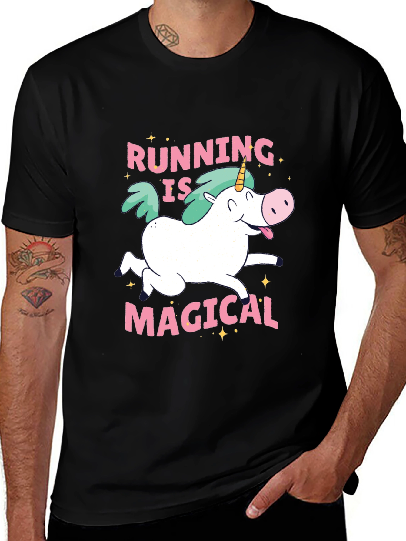 Variant 10 of Running is Magical Unicorn T-Shirt