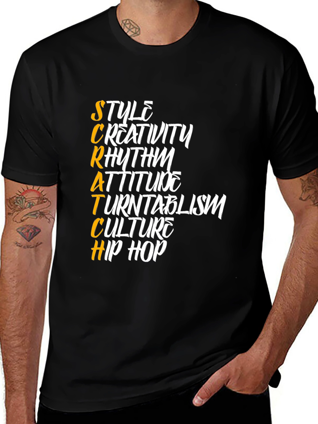 Variant 27 of Scratch Hip Hop Style T-Shirt