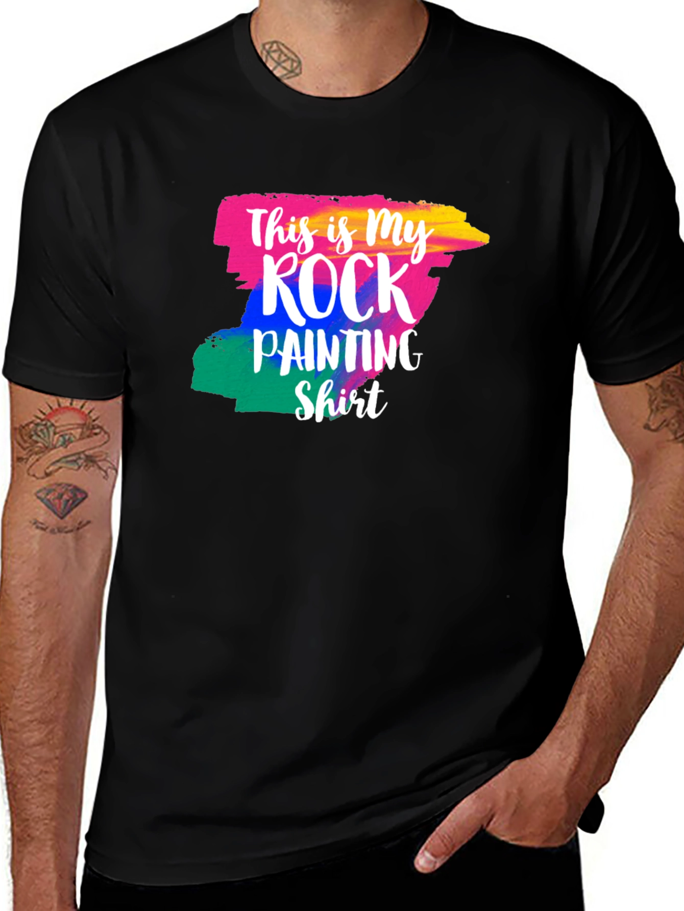 Rock Painting Shirt - Colorful Art Tee