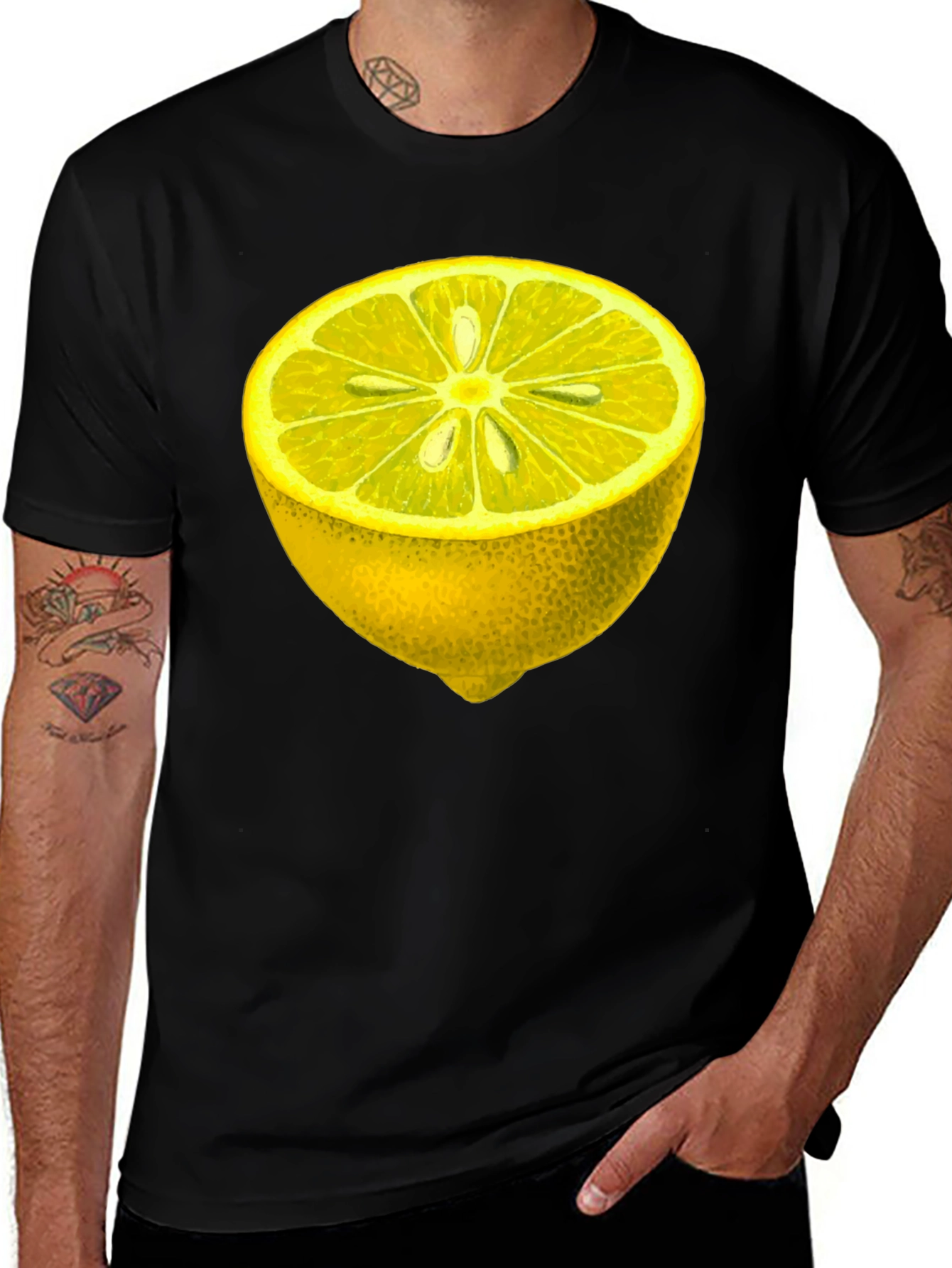 Variant 12 of Lemon Slice Graphic Tee - Fresh Style
