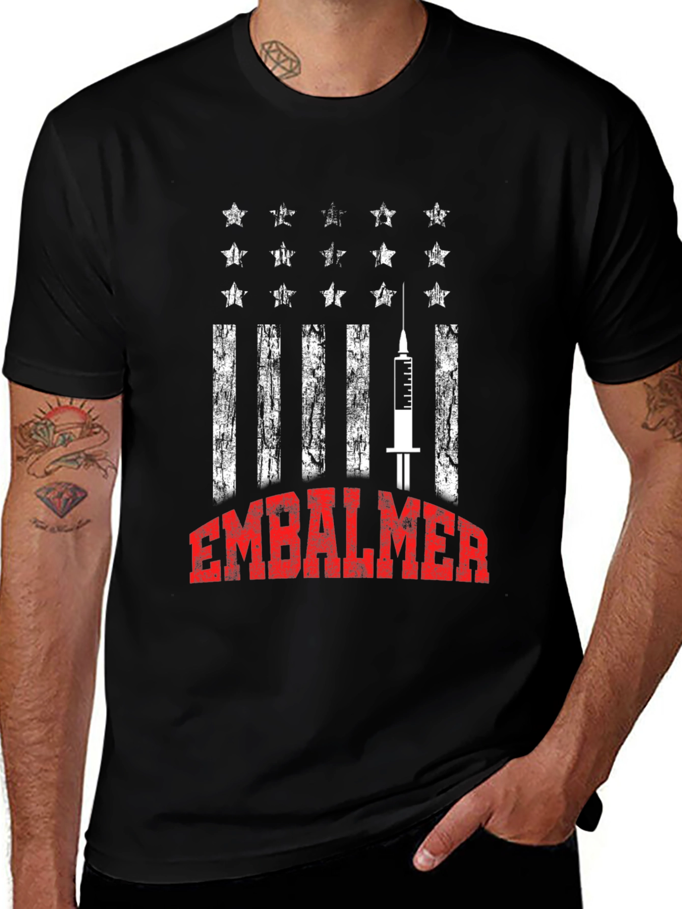 Variant 11 of Embalmer American Flag Style T-Shirt