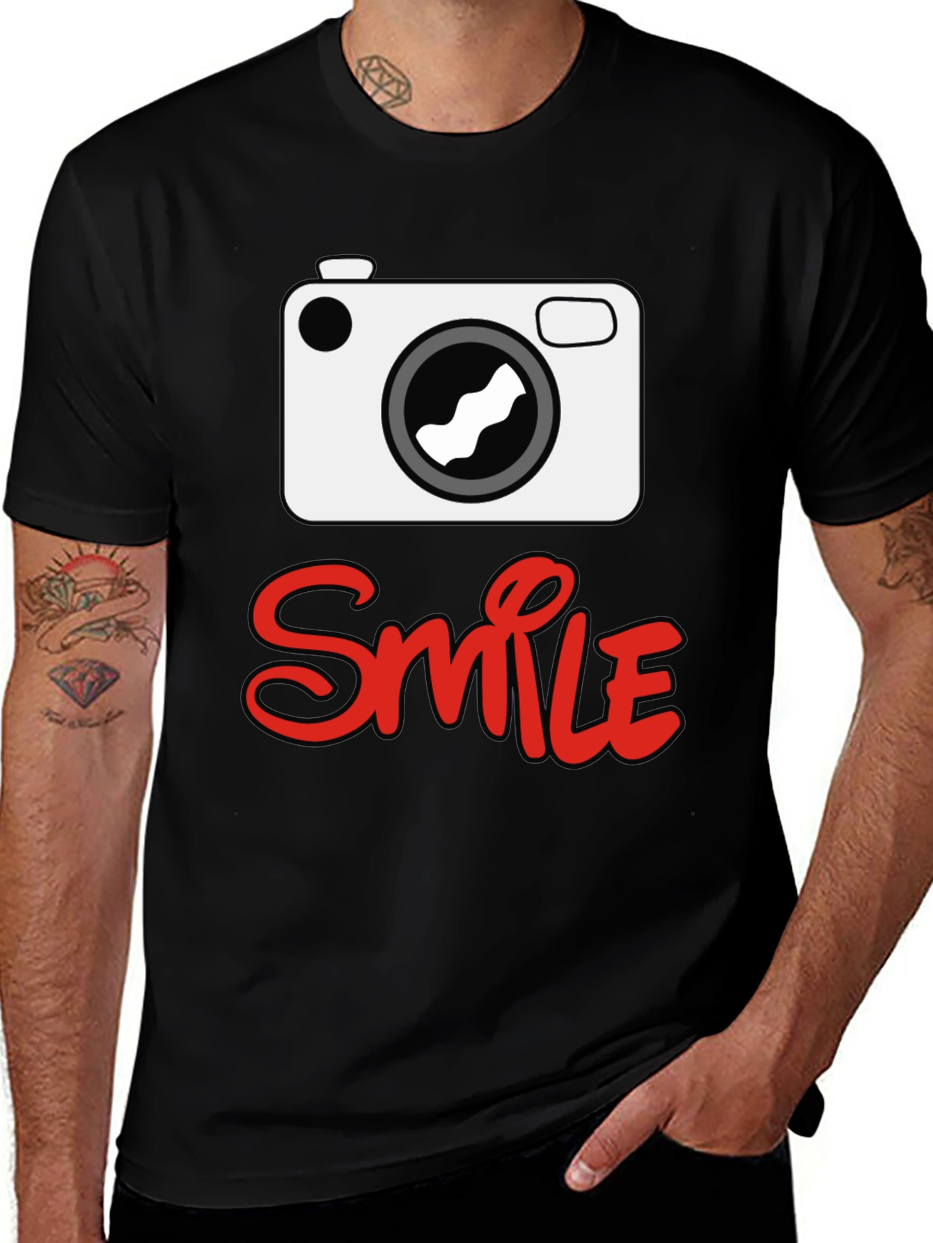 Variant 22 of Smile Camera Graphic Print T-Shirt
