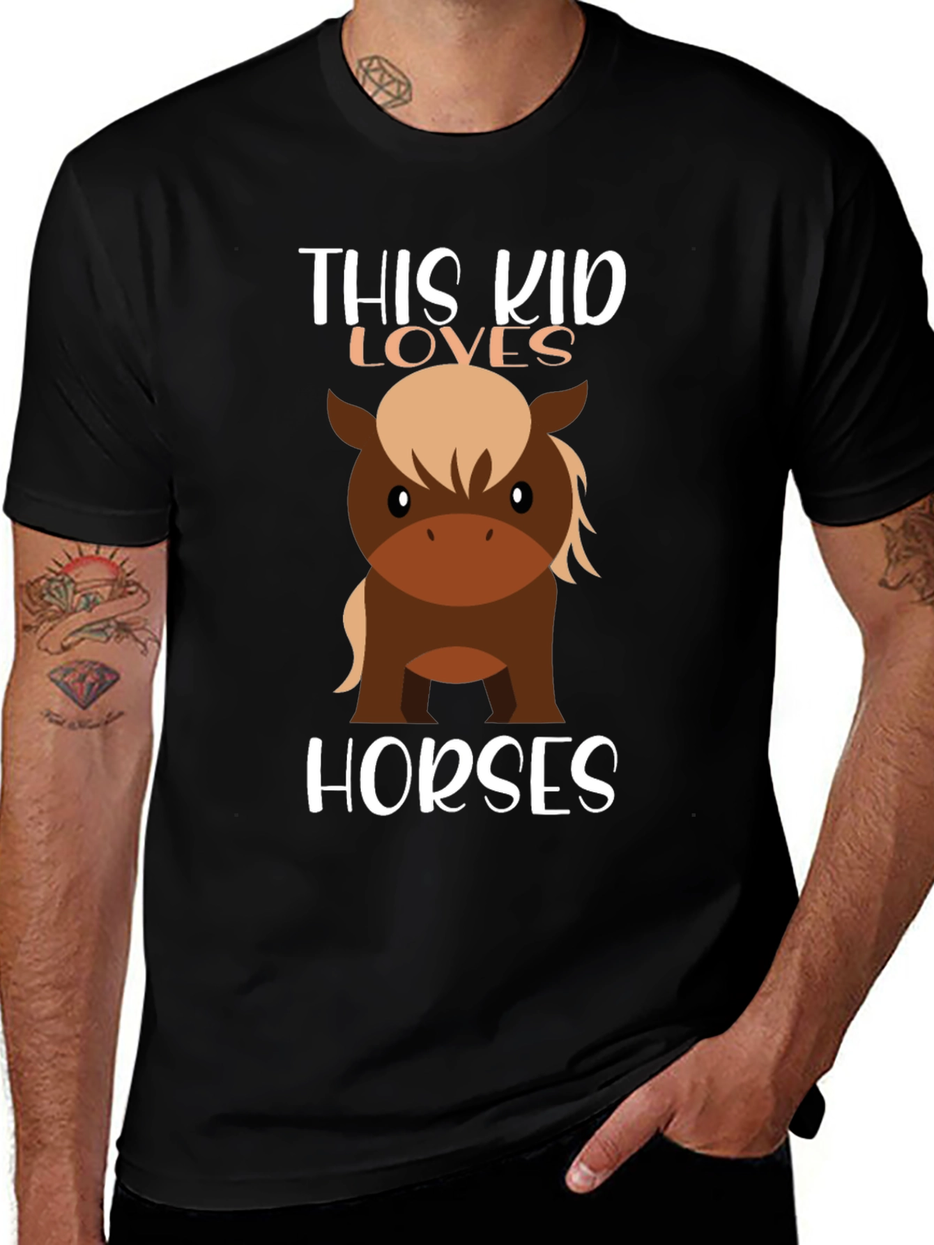 Variant 17 of This Kid Loves Horses T-Shirt
