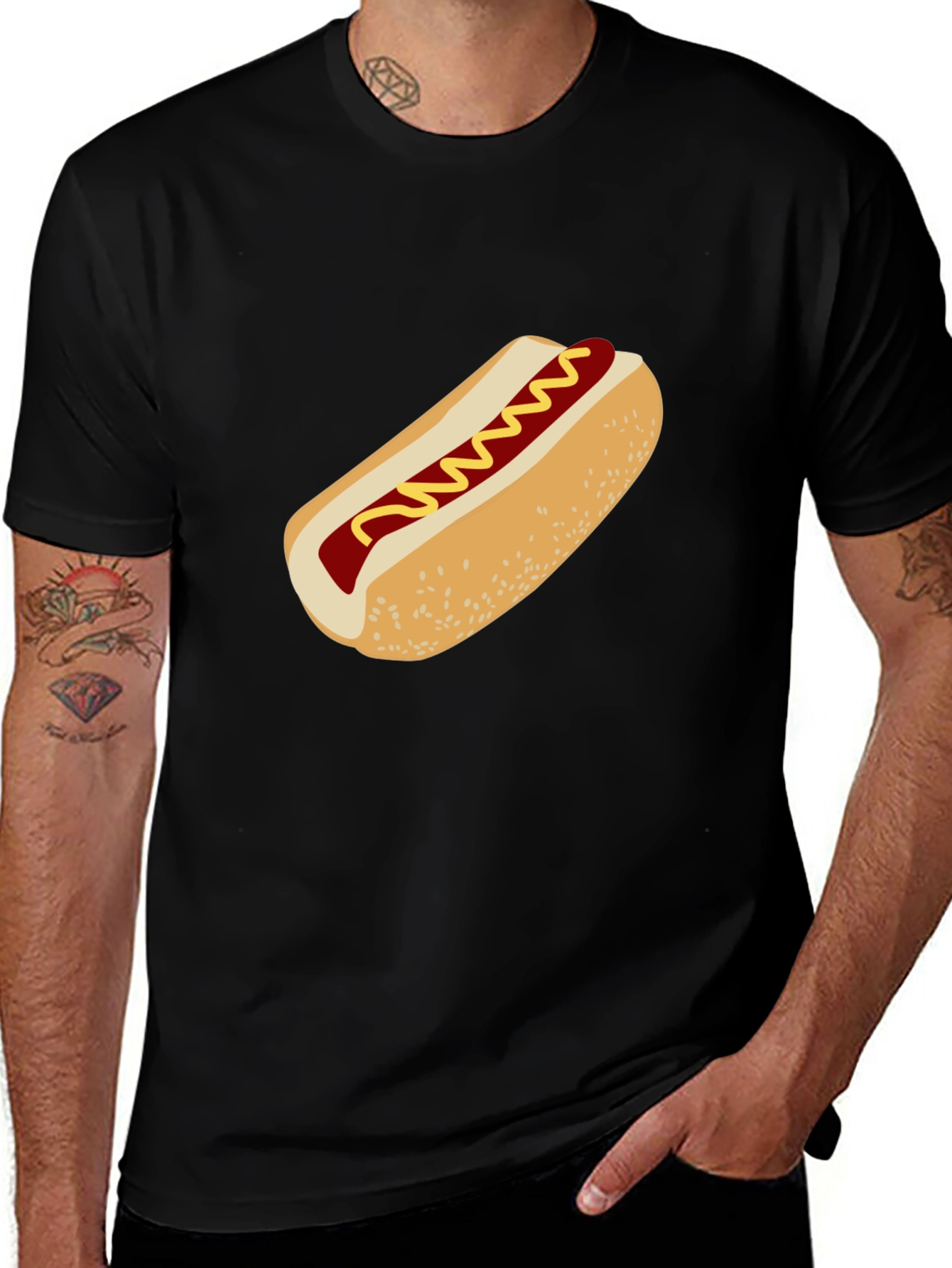 Variant 27 of Hot Dog Graphic T-Shirt - Unisex Casual Tee