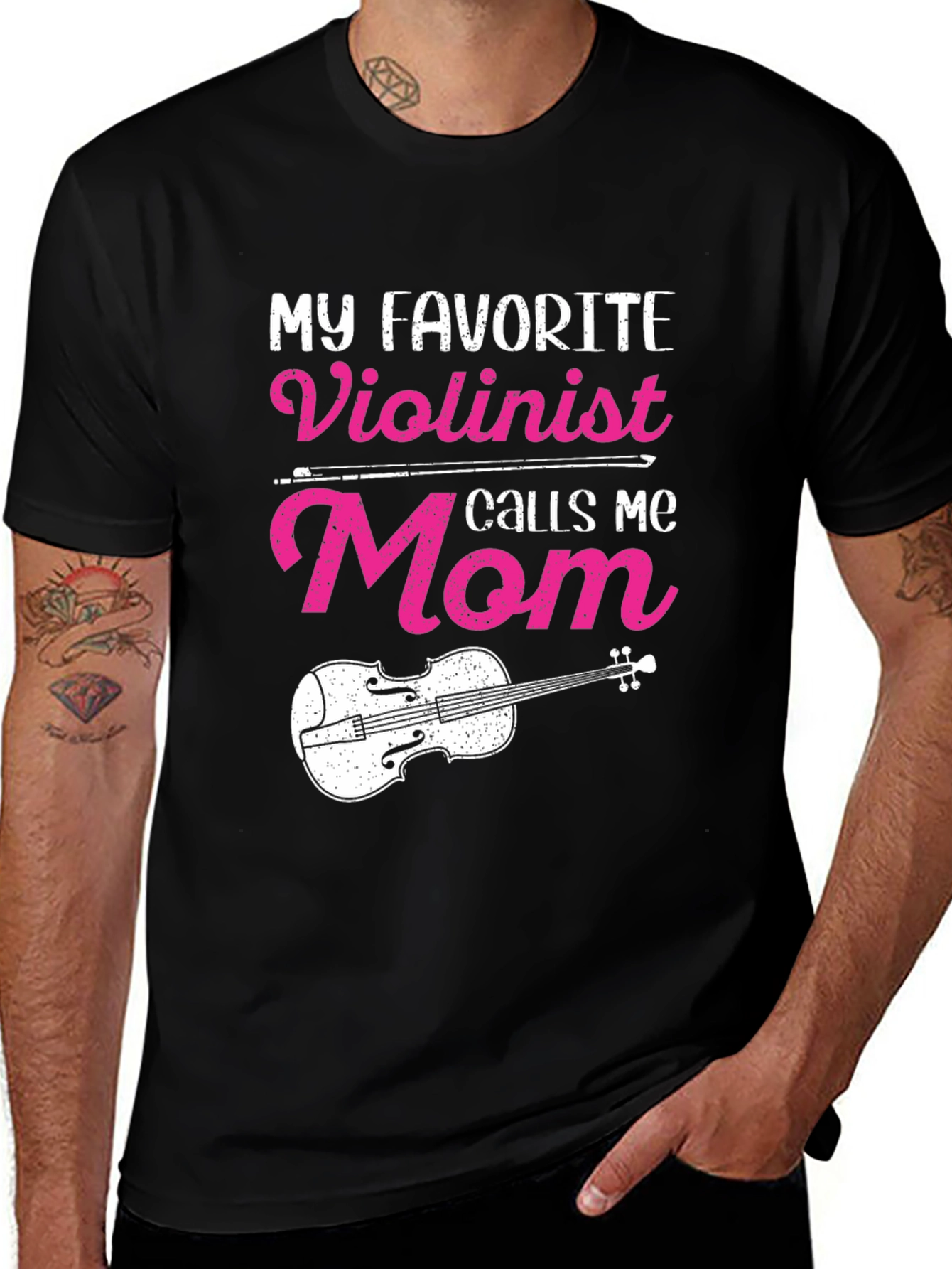 Variant 23 of My Favorite Violinist Calls Me Mom T-Shirt