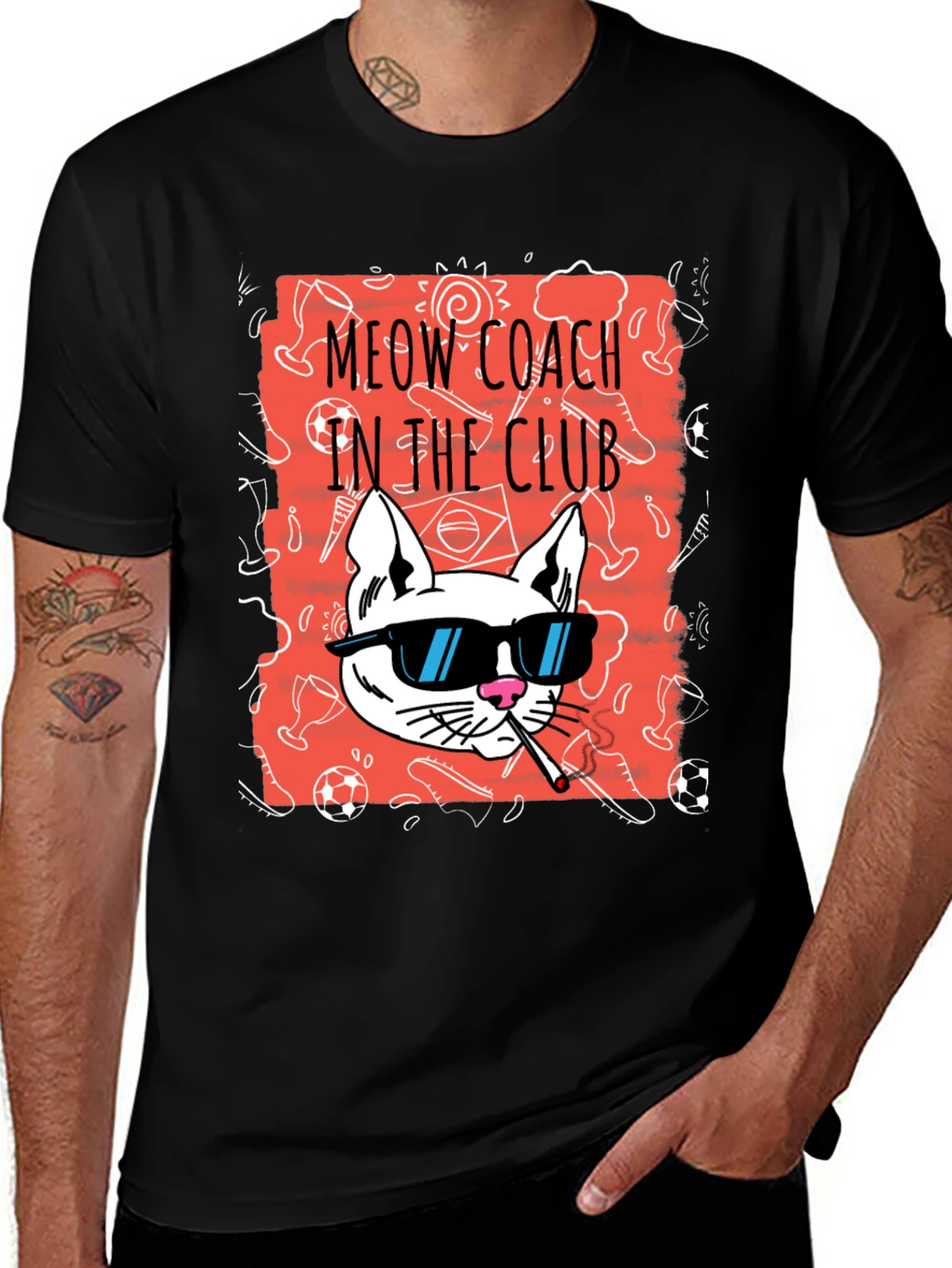 Variant 21 of Meow Coach in the Club T-Shirt