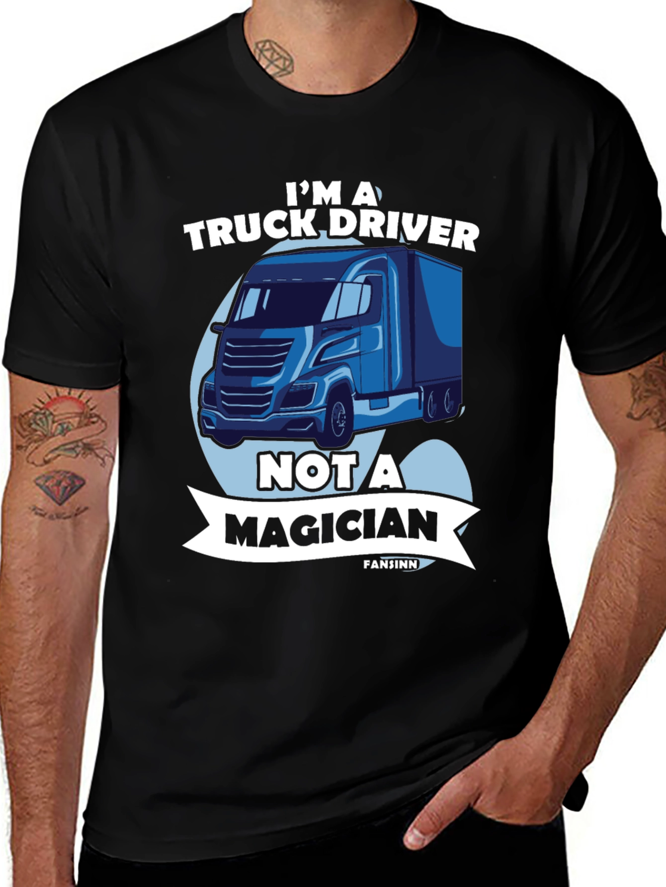 Variant 24 of Truck Driver T-Shirt - Not a Magician Tee
