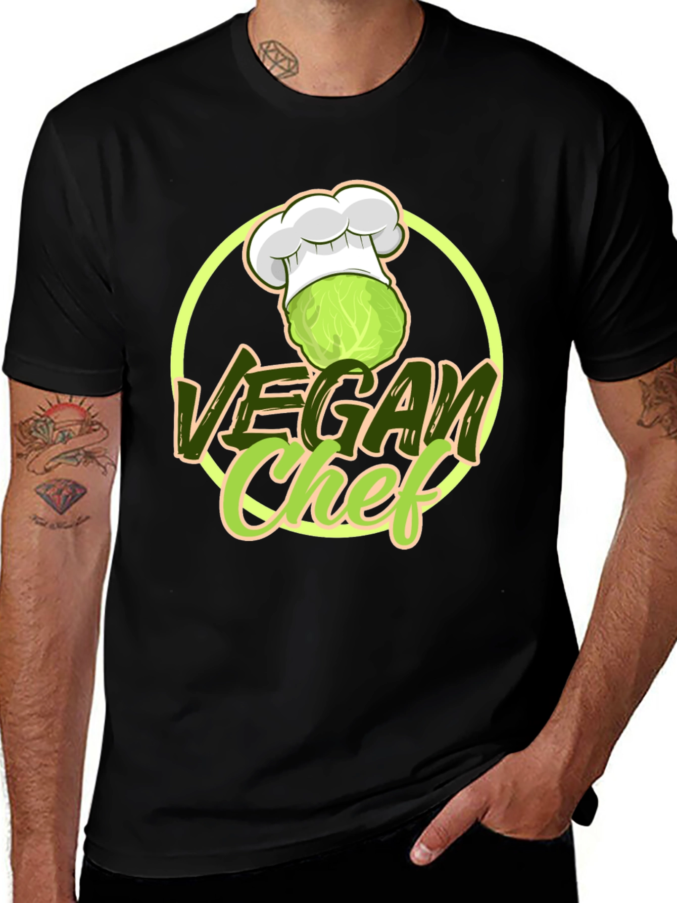 Variant 19 of Vegan Chef T-Shirt - Culinary Plant-Based Tee