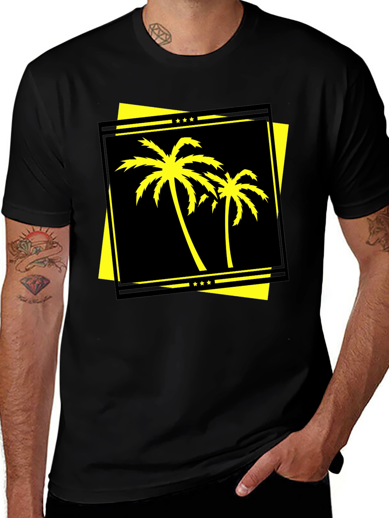 Variant 30 of Palm Tree Graphic Tee - Island Style