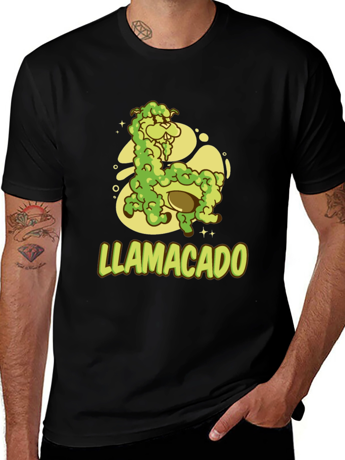 Llamacado T-Shirt - Avocado Llama Funny Graphic Tee