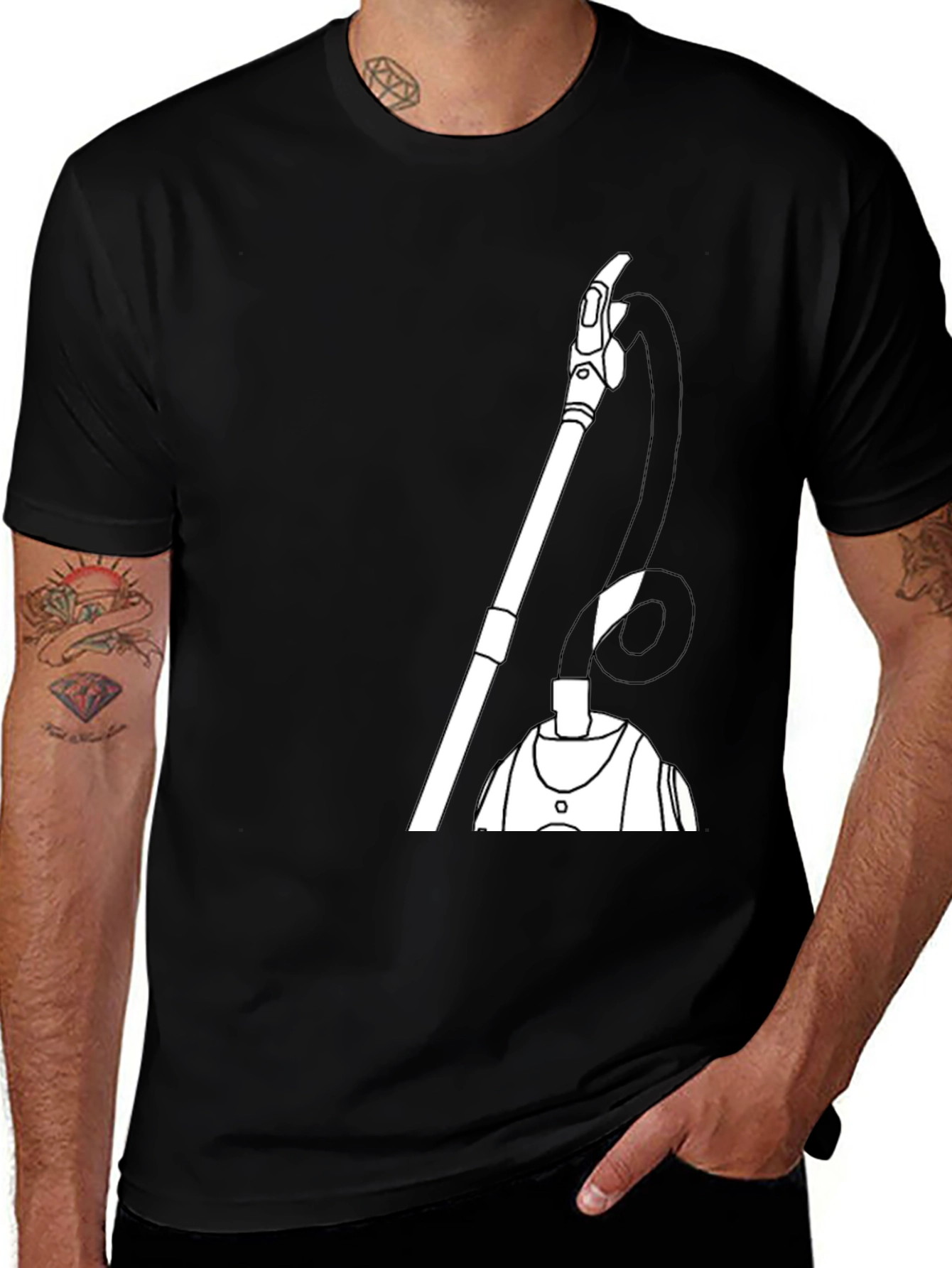 Variant 16 of Vacuum Cleaner Graphic T-Shirt - Clean Style