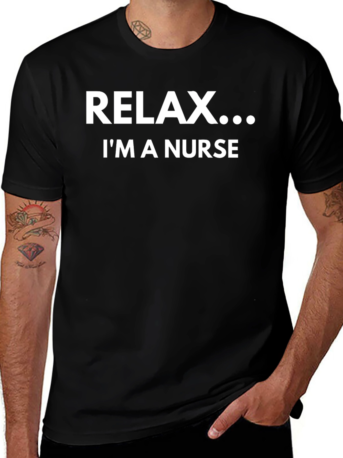 Variant 27 of Relax I'm A Nurse - Men's T-Shirt