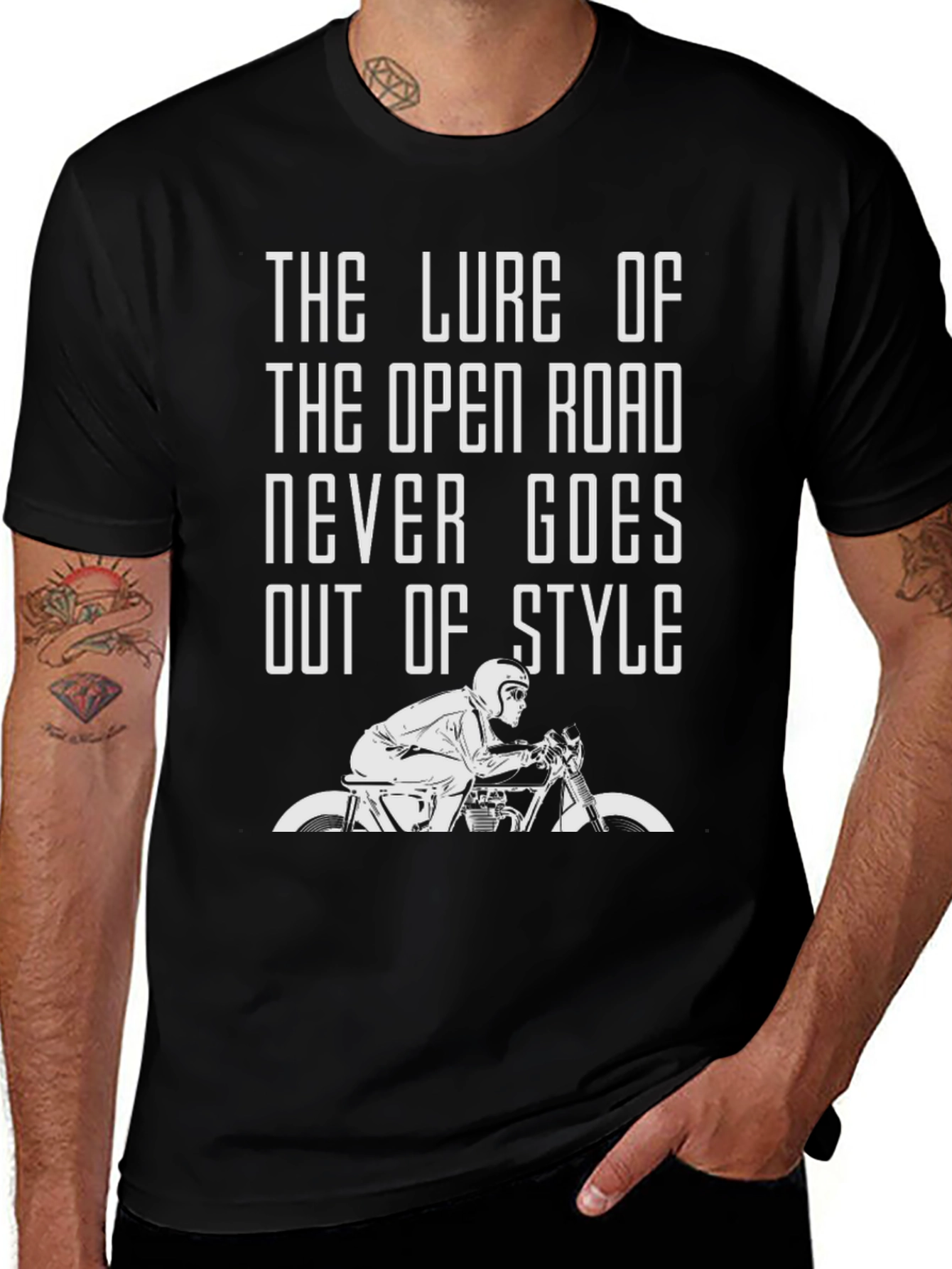 Variant 15 of Open Road Motorcycle Graphic T-Shirt