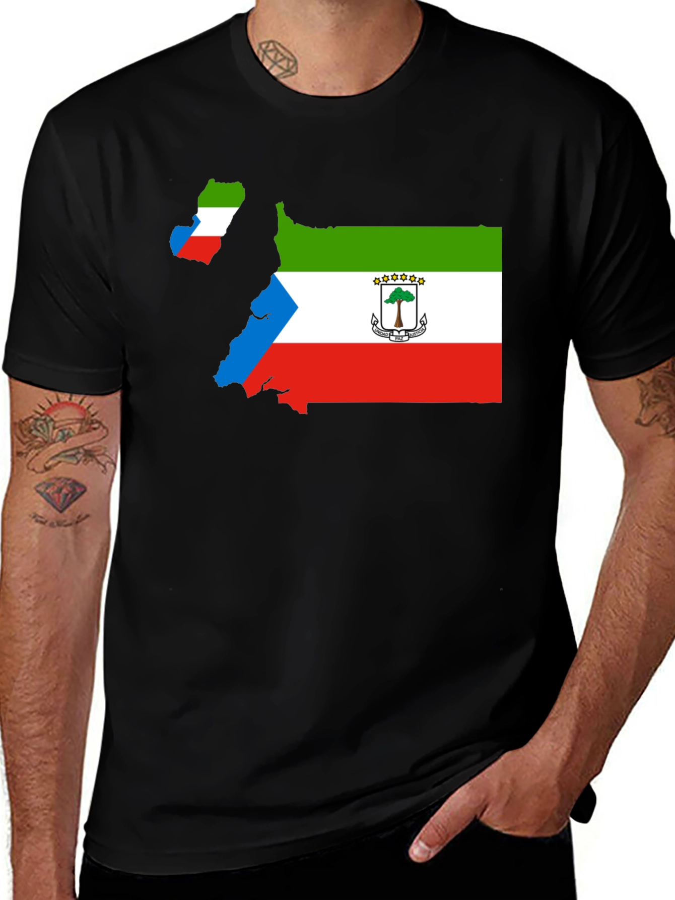 Variant 2 of Equatorial Guinea Flag T-Shirt
