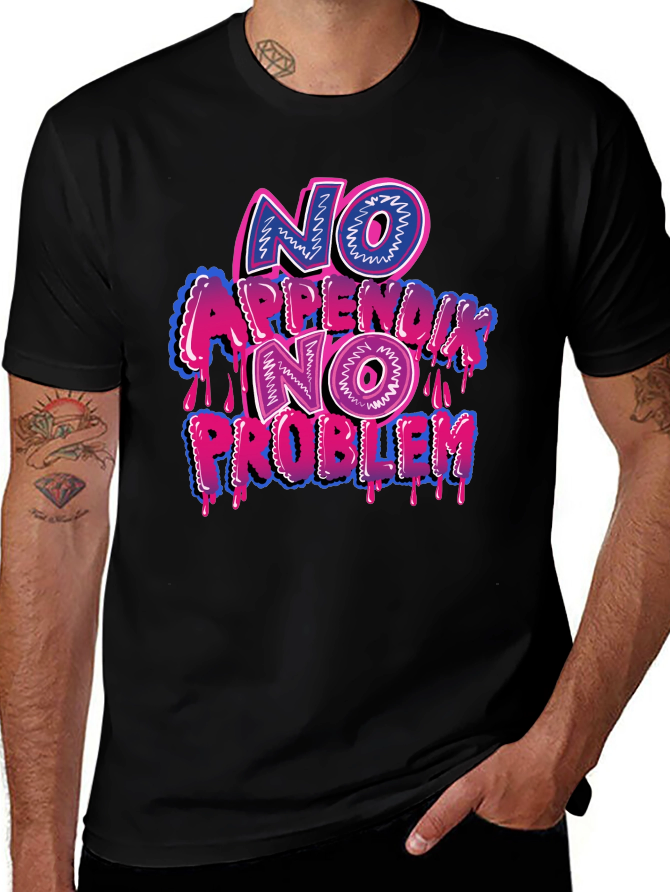 Variant 25 of No Appendix No Problem Graphic T-Shirt
