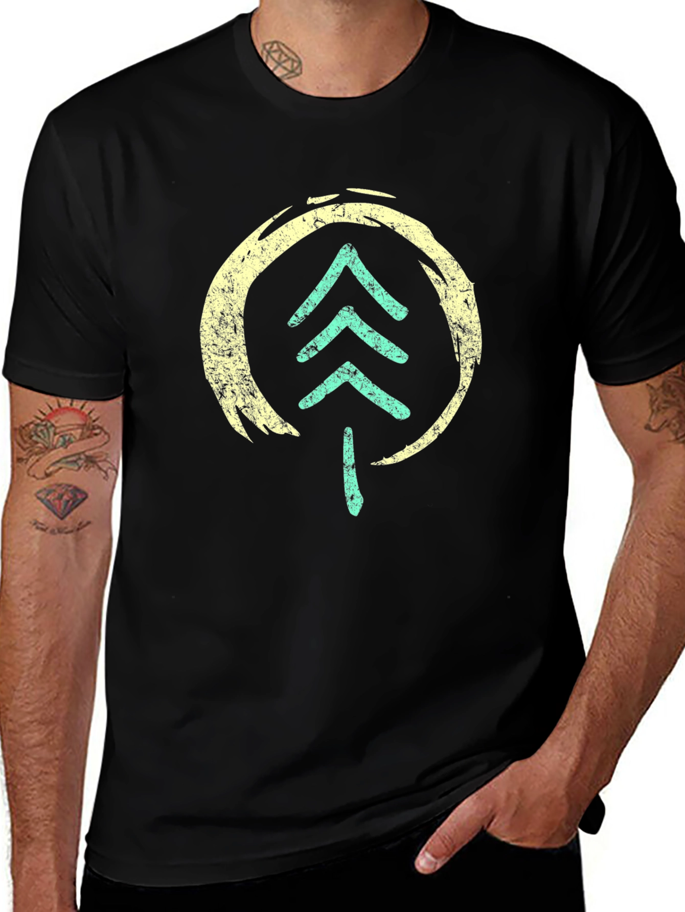 Variant 10 of Rustic Tree Arrow Graphic Tee