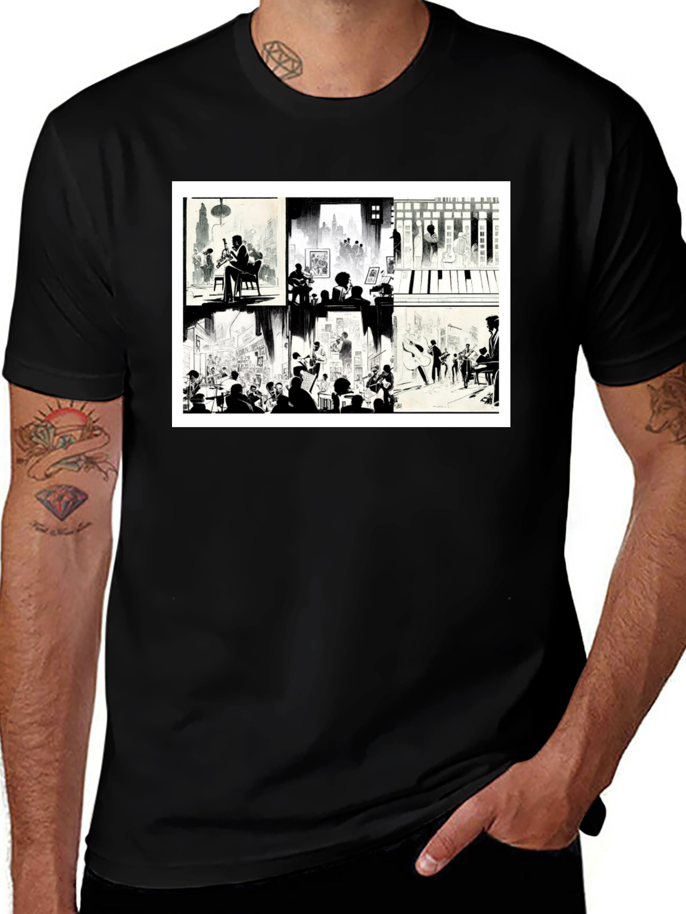 Variant 26 of Jazz Comic Strip T-Shirt