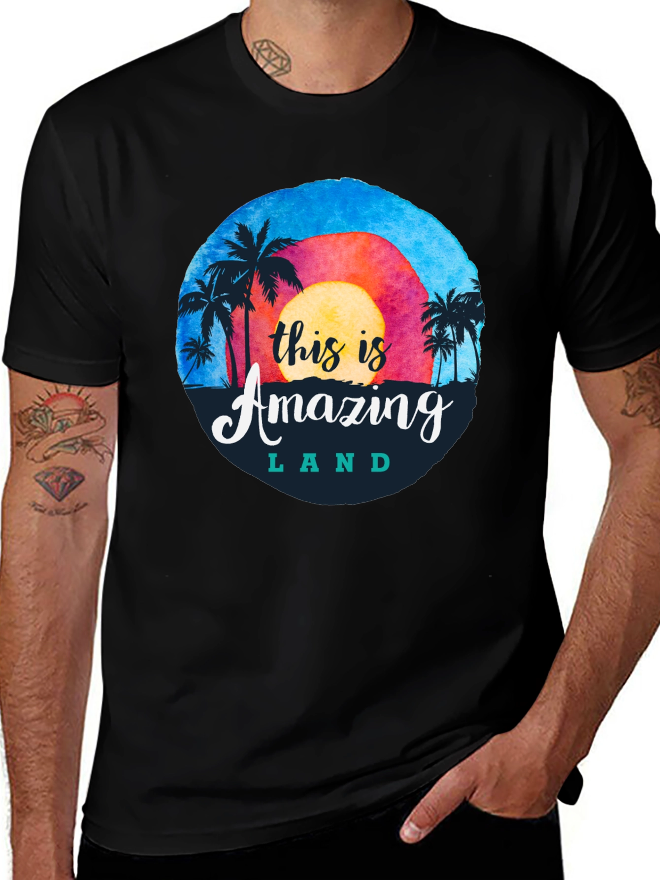 Variant 29 of Amazing Land Graphic Tee - Island Vibes