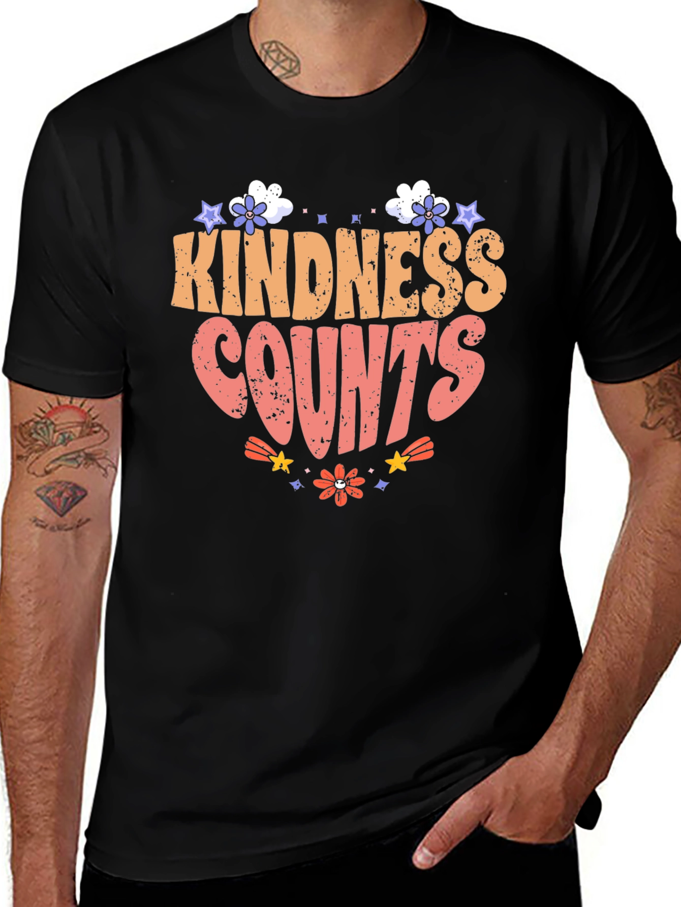 Variant 30 of Kindness Counts Graphic Tee - Trendy Comfort