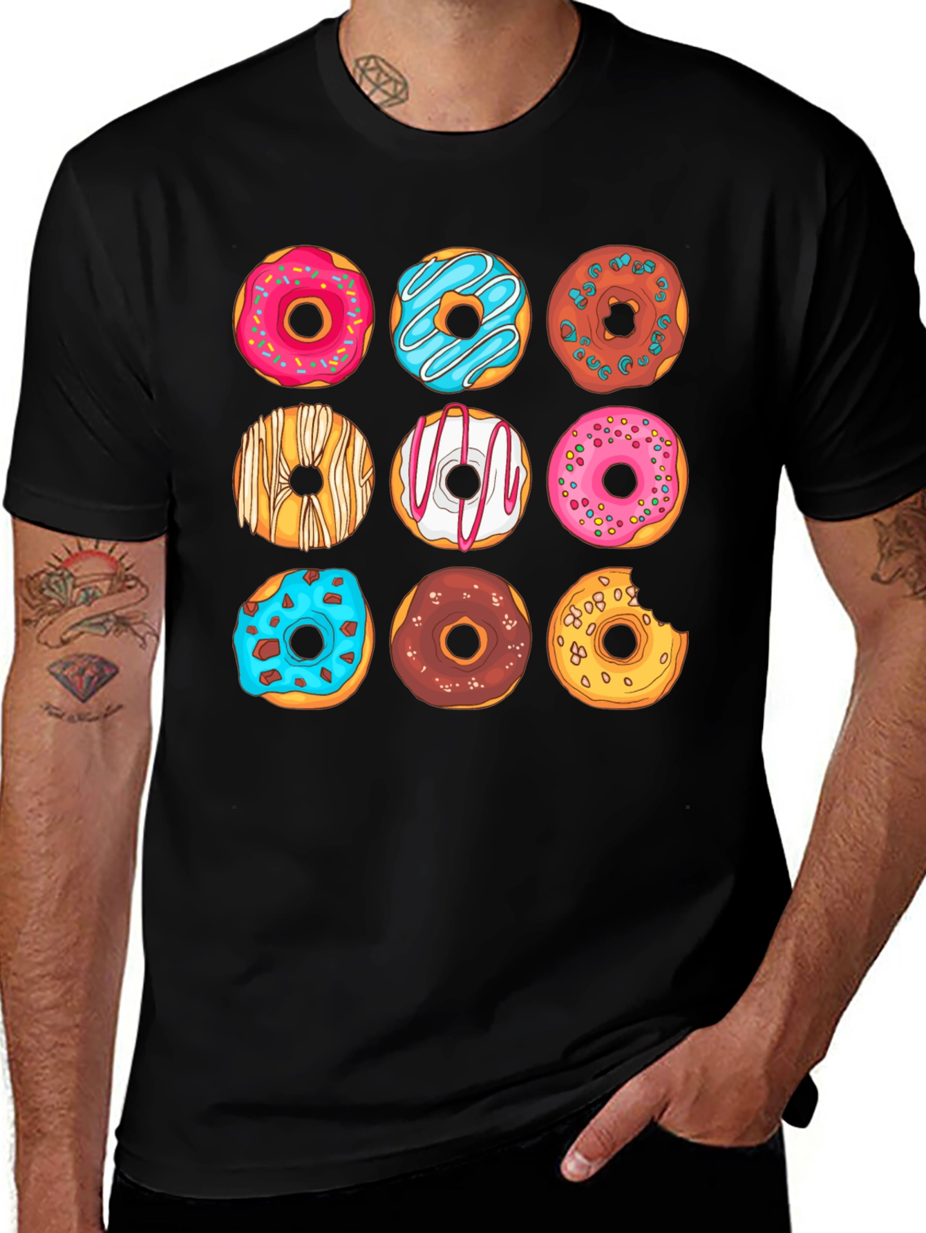 Variant 22 of Donut Graphic Tee - Sweet Treat Fashion