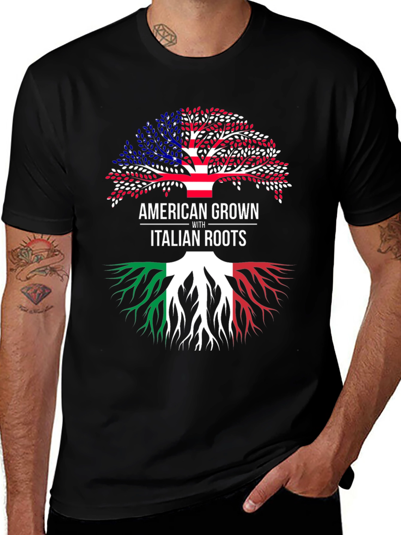 American Grown with Italian Roots T-Shirt