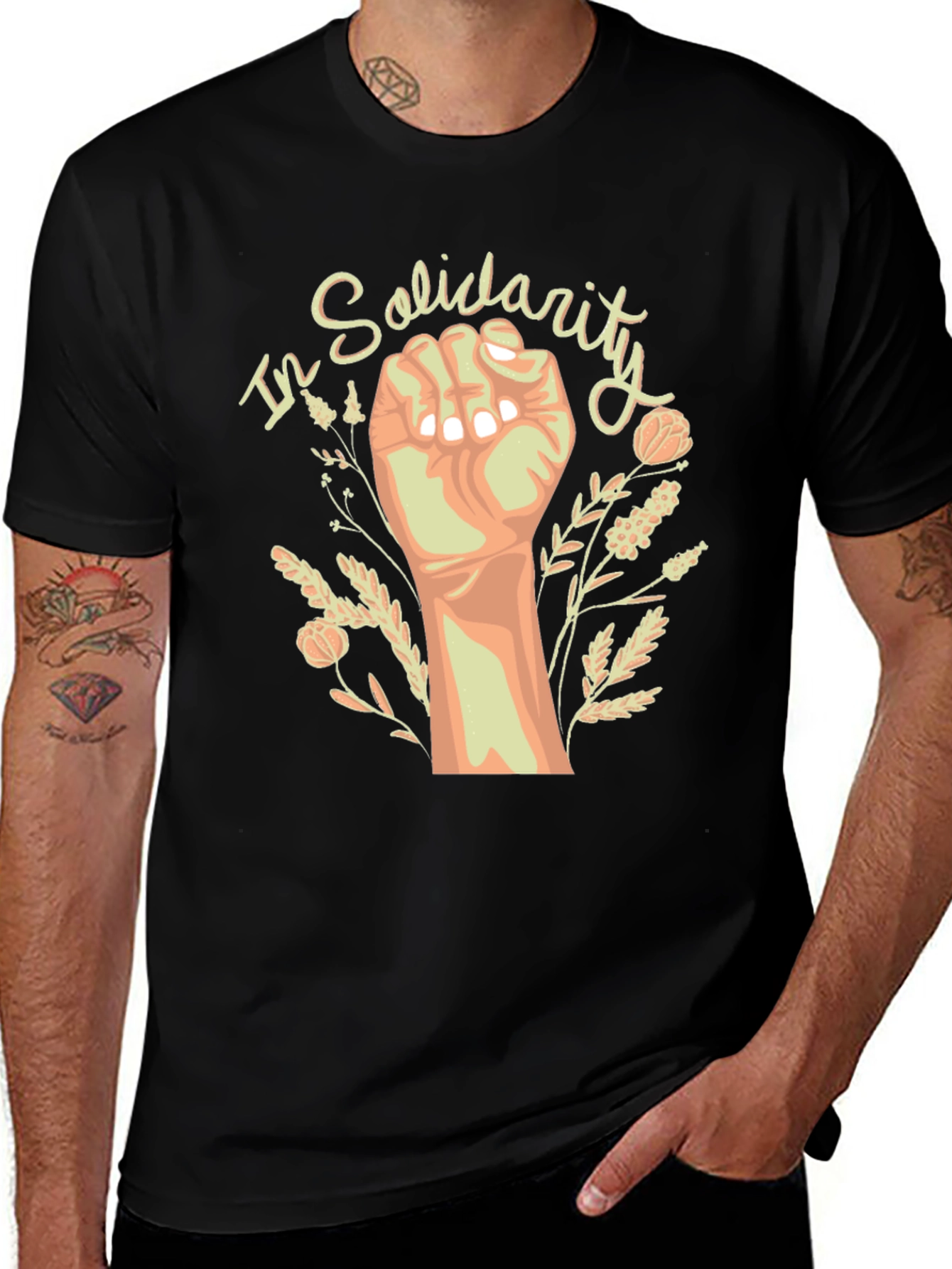 Variant 20 of Solidarity Fist Graphic Tee